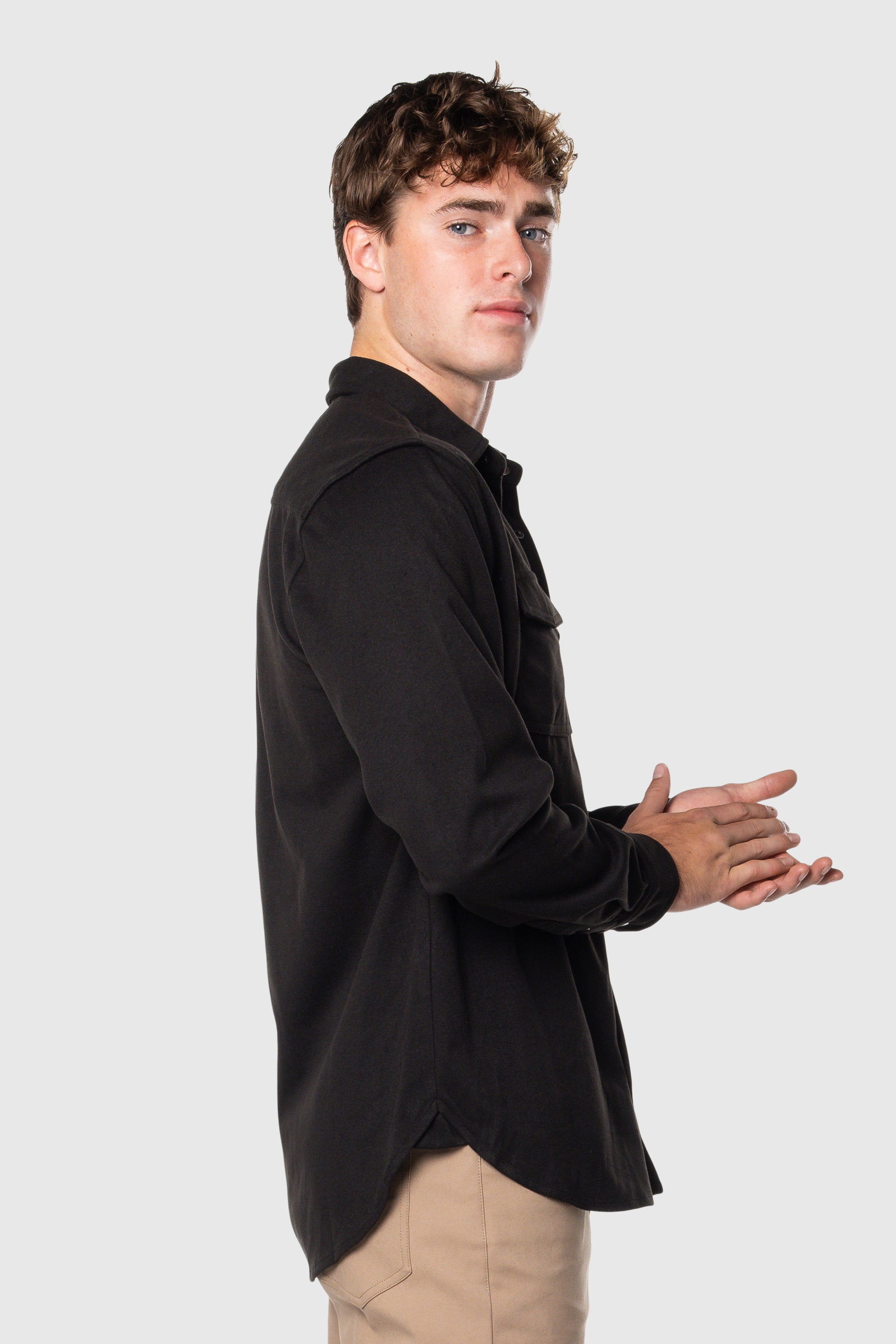 Stylish Men's Flex Button-Up Shirt - Comfortable & Breathable for Casual Wear, Office & Outdoor Activities