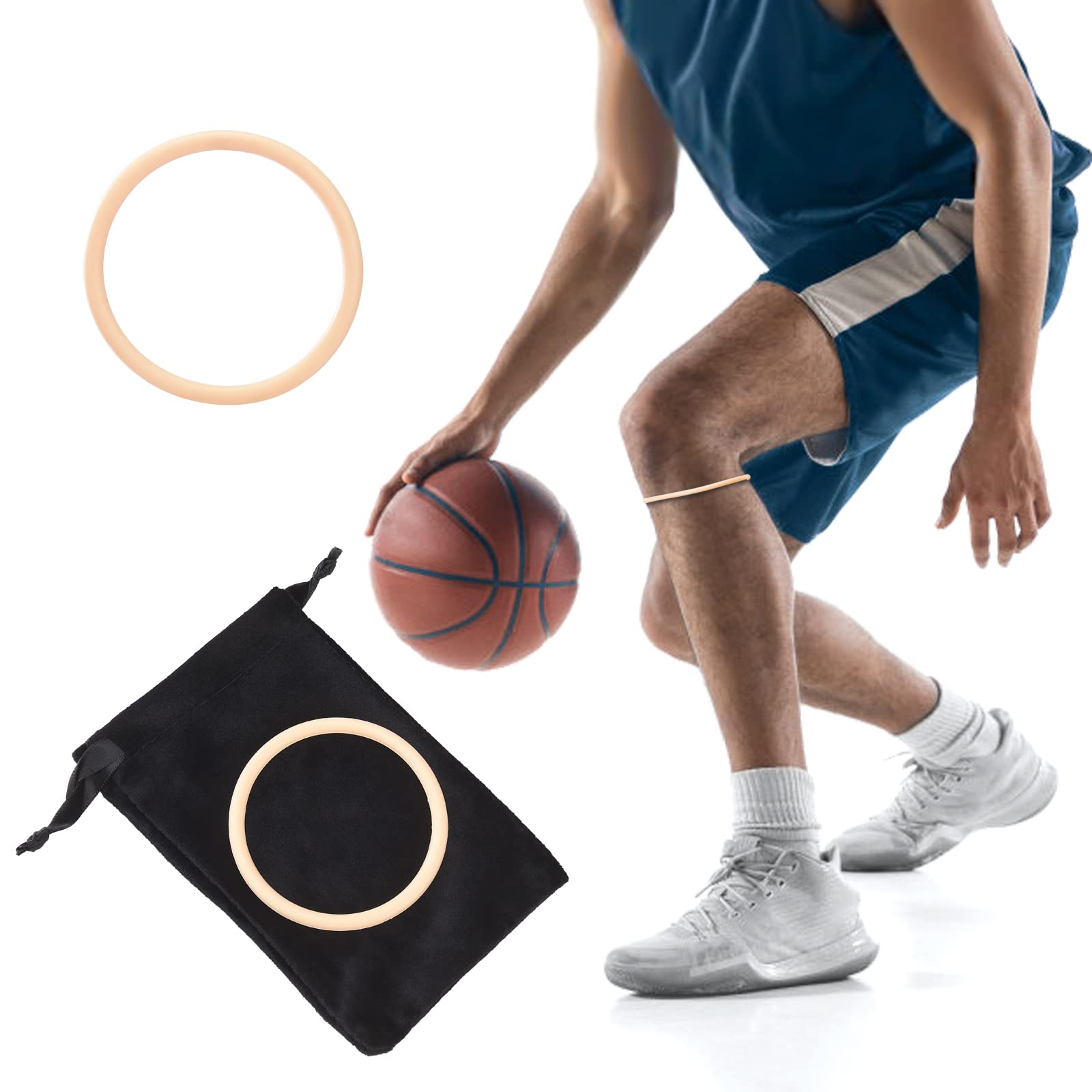 JUOPZKENN Thin Patella Knee Pads - Adjustable Knee Strap Brace for Basketball, Running & Workouts - Elastic Support for Joint Pain Relief & Injury Prevention - Ideal for Sports, Gym & Active Lifestyles