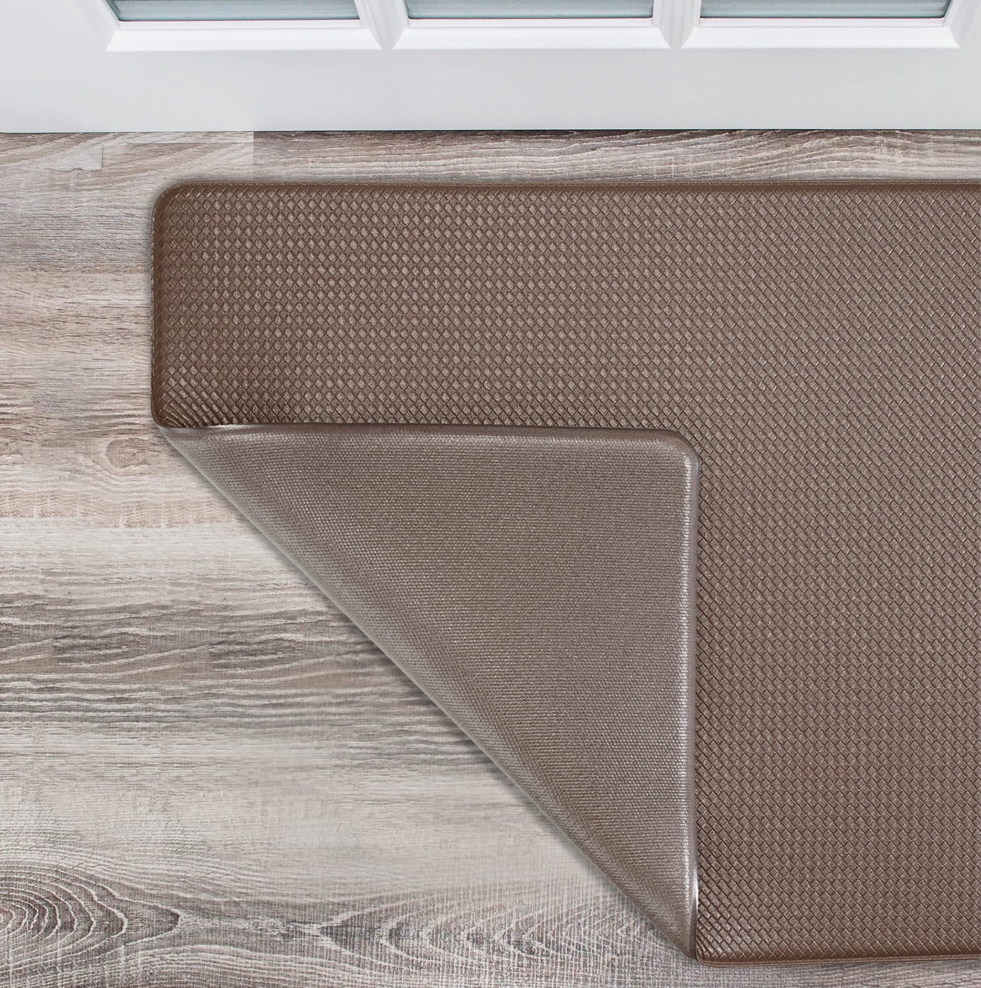 Nautica Anti-Fatigue Kitchen Mat - Non-Slip Waterproof Floor Mat for Cooking & Standing Comfort - 17.5