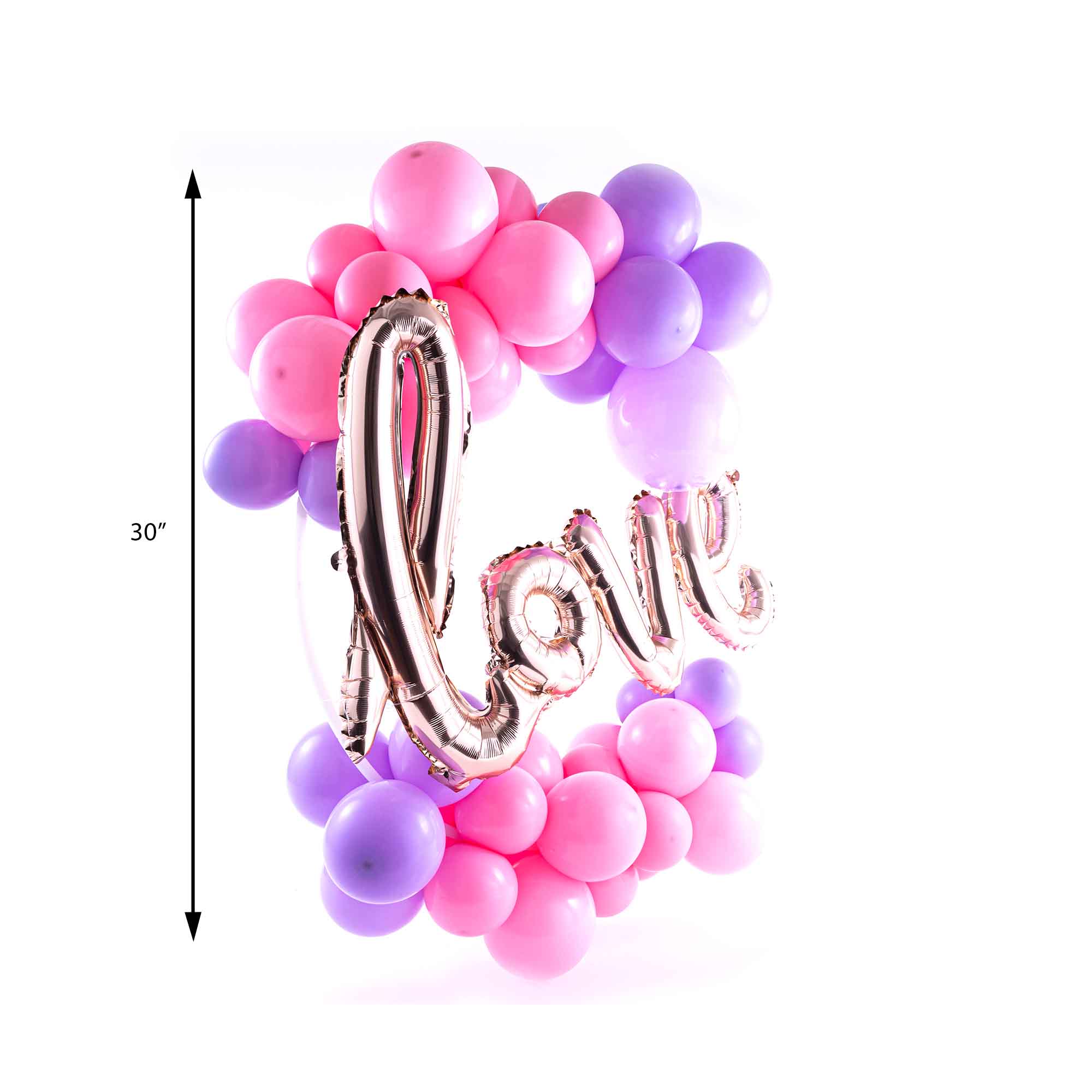 Balloon Hoop Kit - Love Pink & Purple Balloon Arch Decor | Perfect for Birthday Parties, Baby Showers & Wedding Decorations