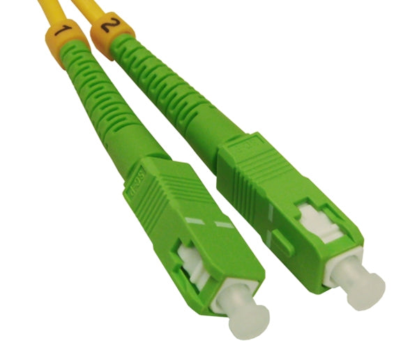 High-Speed Fiber Optic Patch Cable - SC/UPC to SC/APC, Single Mode 9/125 Duplex, 3m (10ft) - Reliable Networking for Data Centers, Telecom & Home Internet