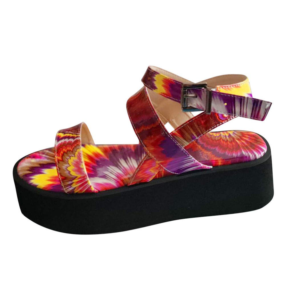 Women's Lace-Up Casual Sandals with Low Wedge Heel - Comfortable Work & Dress Shoes for Office, Walking, and Summer Outfits