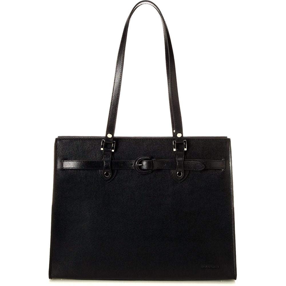 Chelsea Alexis Business Tote Bag for Women - Professional Work Tote Purse #5886 in Black | Perfect for Office, Commute & Business Travel