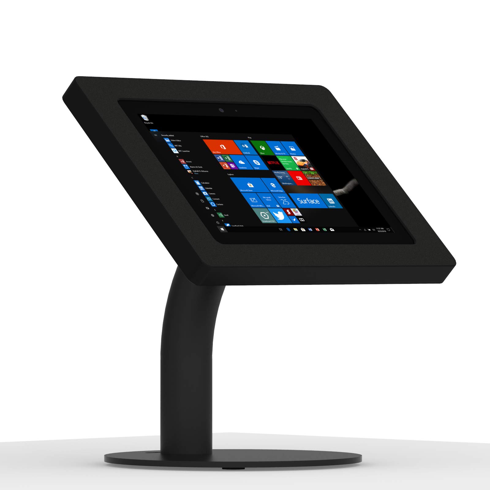 VidaMount Black Portable Tablet Stand for Surface Go 2 & iPad - Secure Kiosk Stand for POS, Interactive Displays & Commercial Use - Perfect for Retail Stores, Restaurants and Digital Signage