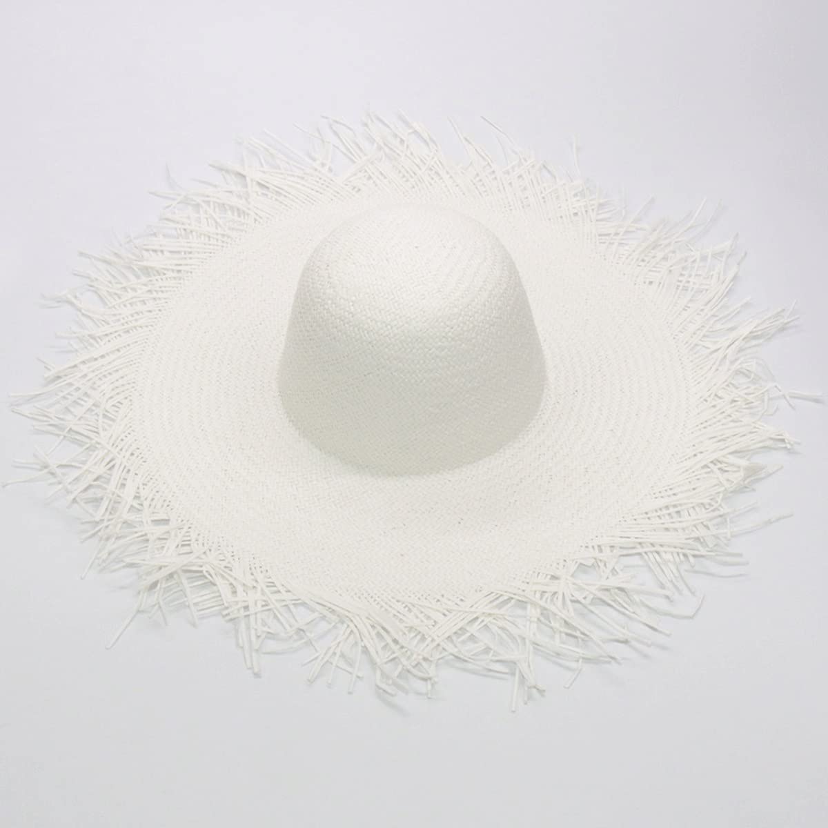 Women's Foldable Floppy Sun Hat - Wide Brim UV Protection Straw Hat for Summer, Beach, Travel & Outdoor Activities (White, One Size) - Perfect for Vacation, Gardening, Poolside & Fashion Accessories