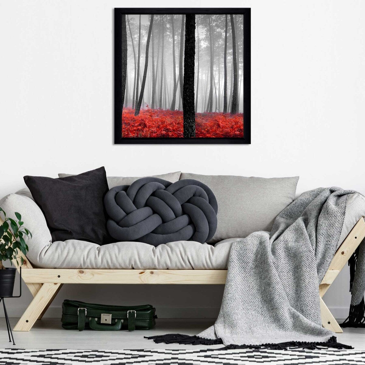 47 Autumn Woods Landscape Art Print on Acrylic - Stunning Nature Wall Decor for Living Room, Bedroom & Office