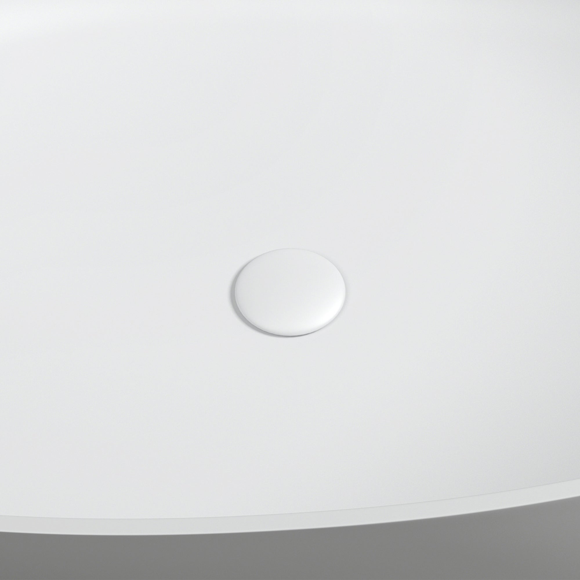Giotto Matte White Solid Surface Soaking Bathtub with Integrated Overflow and Matte White Drain - Perfect for Modern Bathrooms, Spa-Like Relaxation at Home