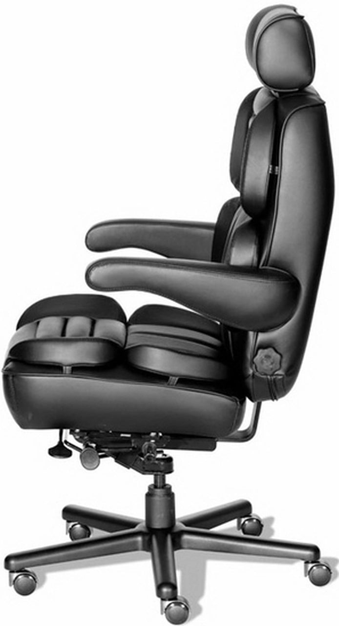 Premium Galaxy Big and Tall Executive Office Chair - 400 lb Weight Capacity - Ergonomic Black Leather High Back Chair by ERA (E5000095/E5000084) - Perfect for Home Office, Conference Rooms & Executive Suites