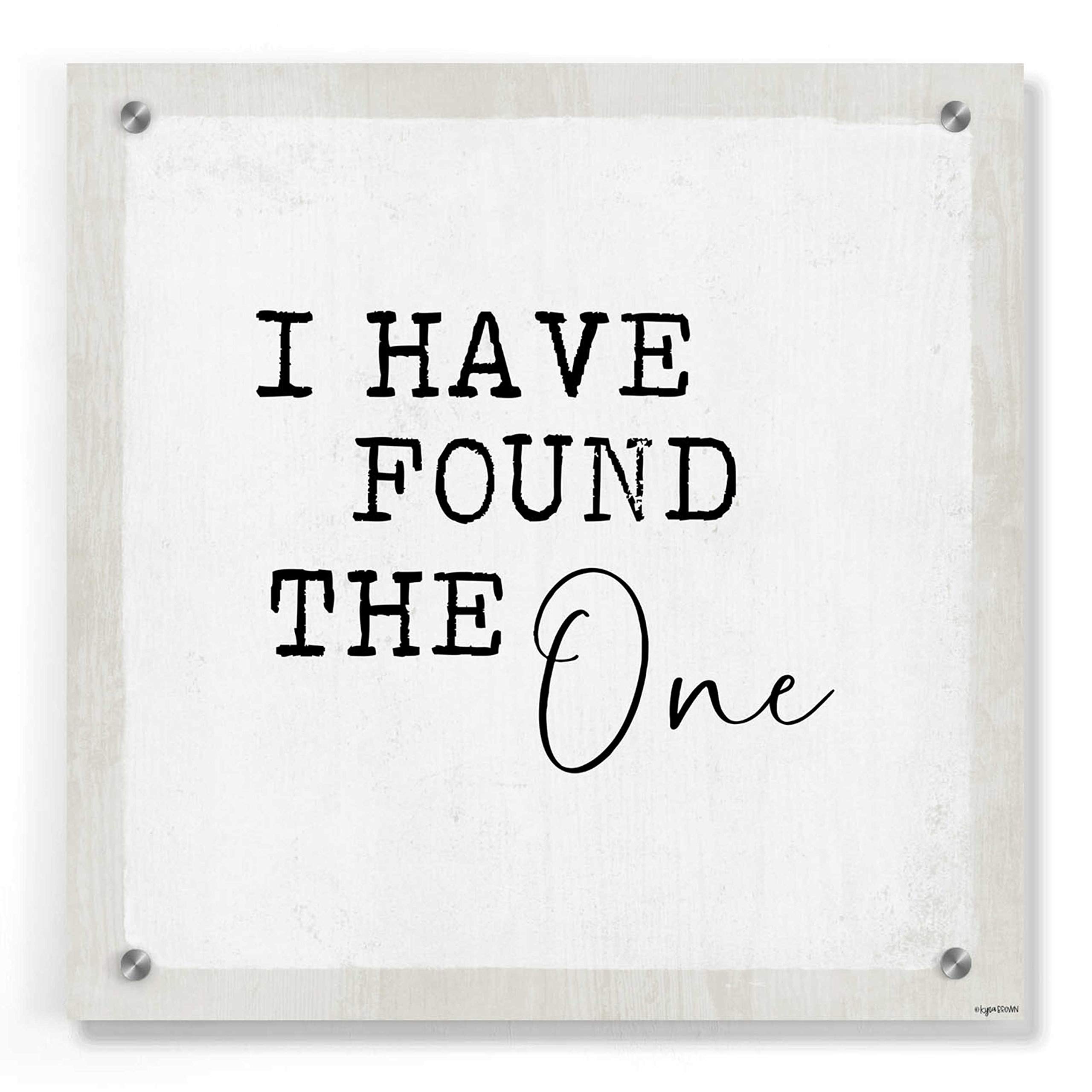 Epic Art 'The One' by Kyra Brown - 36x36 Inch Modern Acrylic Glass Wall Art Painting - Perfect for Living Room, Bedroom & Office Decor