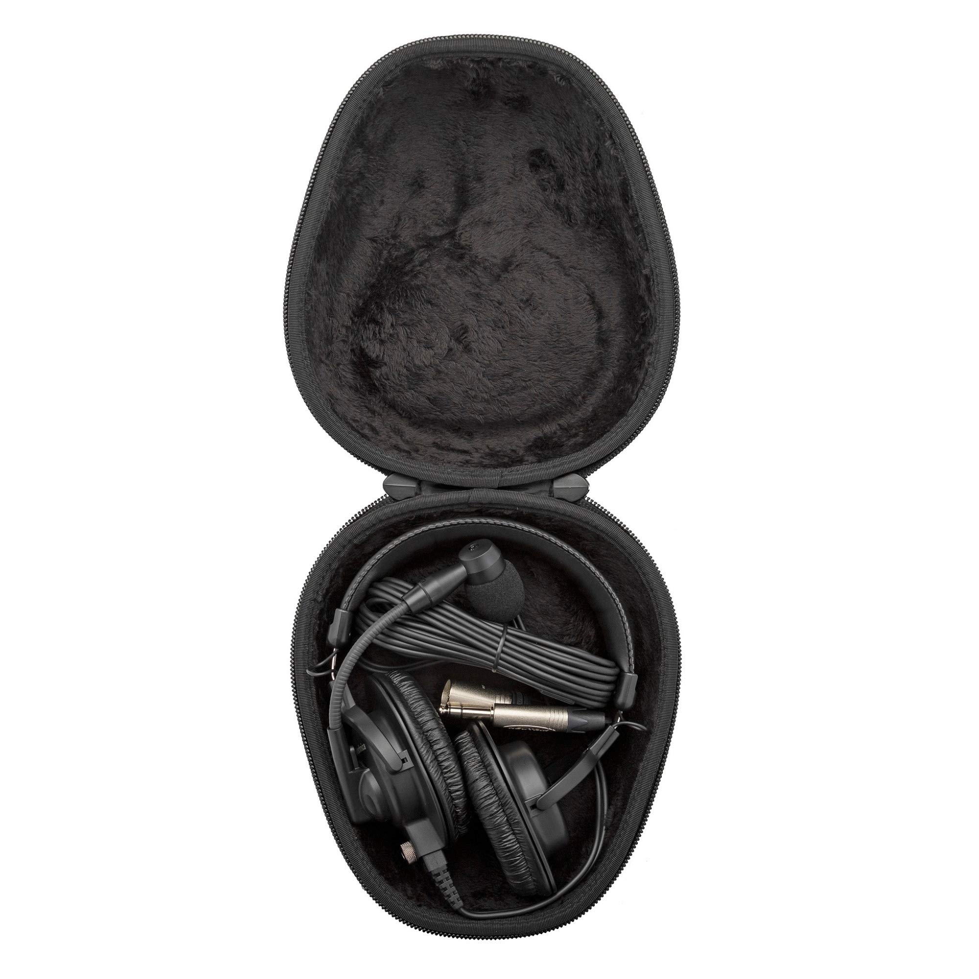 Audio-Technica BPHS1 Professional Broadcast Stereo Headset with Dynamic Boom Microphone & Knox Gear Hard Shell Protective Case - Ideal for Podcasting, Gaming, and Studio Recording (2-Piece Bundle)