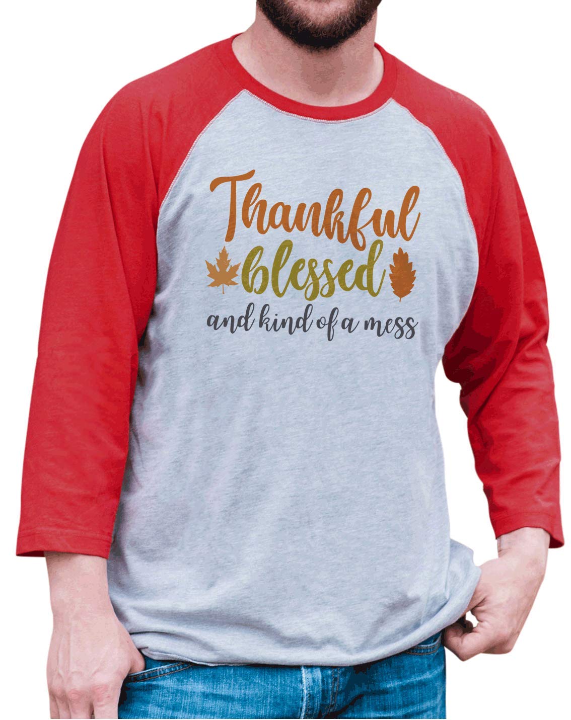 Funny Blessed Mess T-Shirt for Men | 7 ate 9 Apparel | Casual Wear & Gift Idea for Dad, Husband or Boyfriend