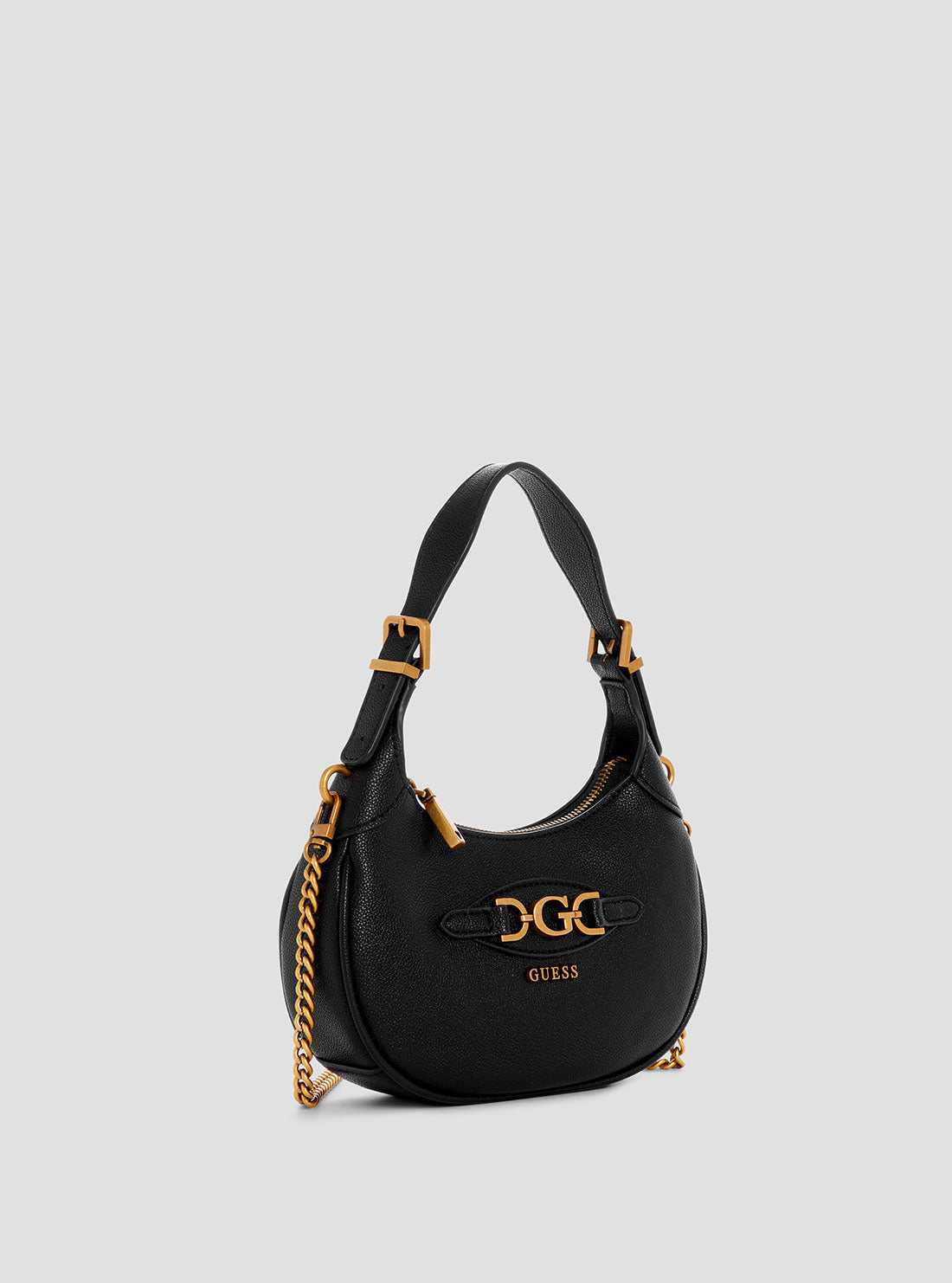 Black Malva Mini Hobo Bag - Stylish Crossbody Purse for Women, Fashionable Shoulder Bag with Adjustable Strap - Perfect for Daily Use, Shopping & Travel