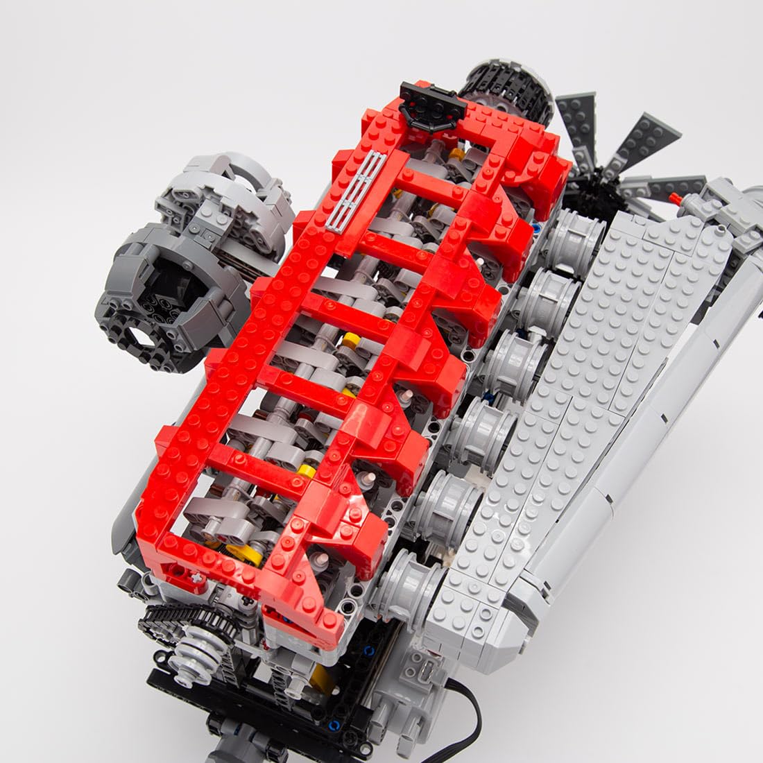 Kooteyybhyy Inline 6 Cylinder Engine Model Building Kit - 2013PCS Mini SOHC Turbocharged Engine Bricks with Working Mechanism, STEM Educational Toy for Adults | Perfect Gift for Car Enthusiasts & DIY Engine Builders (Great for Birthday, Office Display, and STEM Learning Projects)