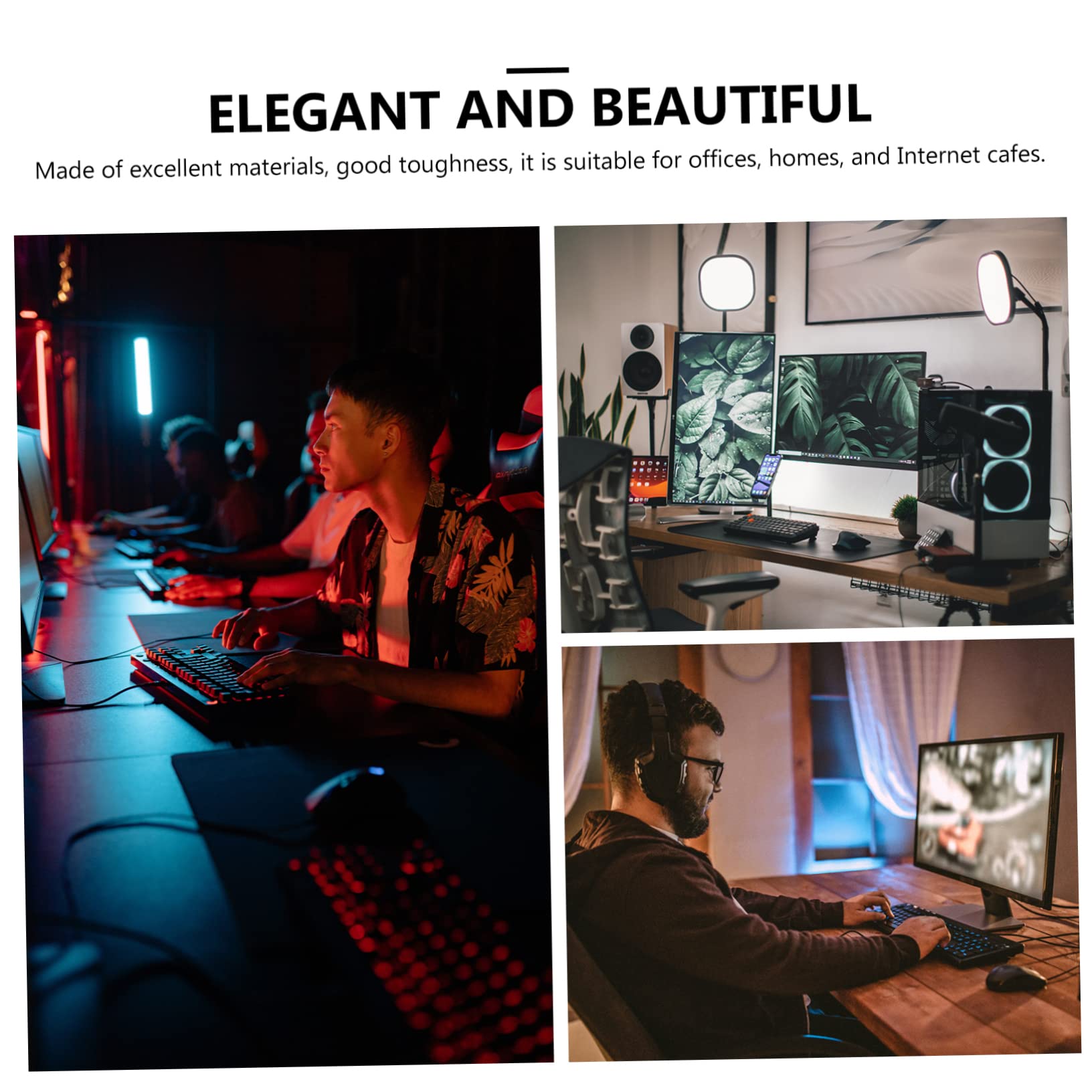 BIUDECO Gaming Headphone Stand - Adjustable Headset Holder with Smooth Finish for Desk Organization | Perfect for Gamers, Streamers & Home Office Use