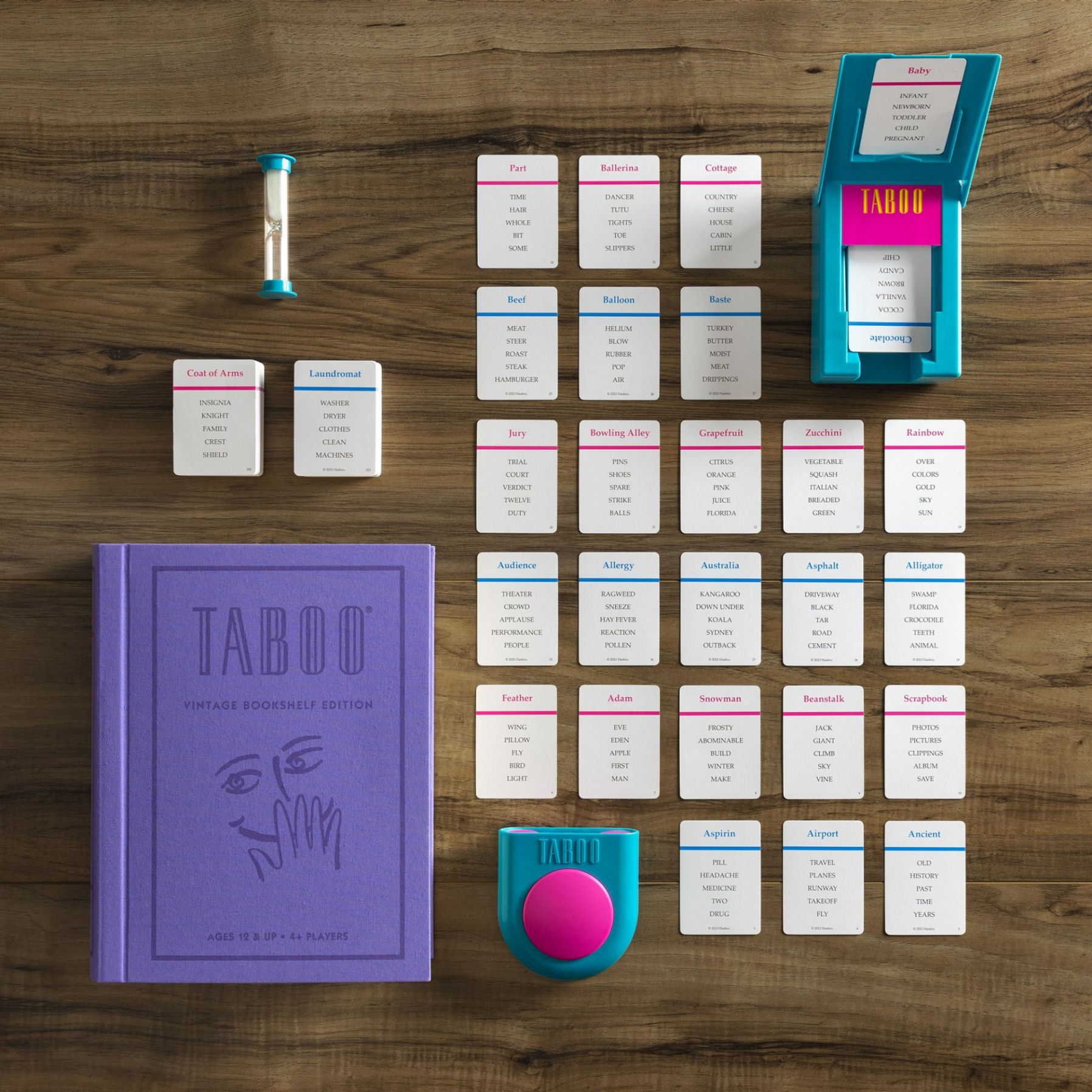WS Game Co. Taboo Vintage Bookshelf Edition - Classic Party Board Game for Adults & Families | Perfect for Game Nights, Social Gatherings & Icebreaker Activities