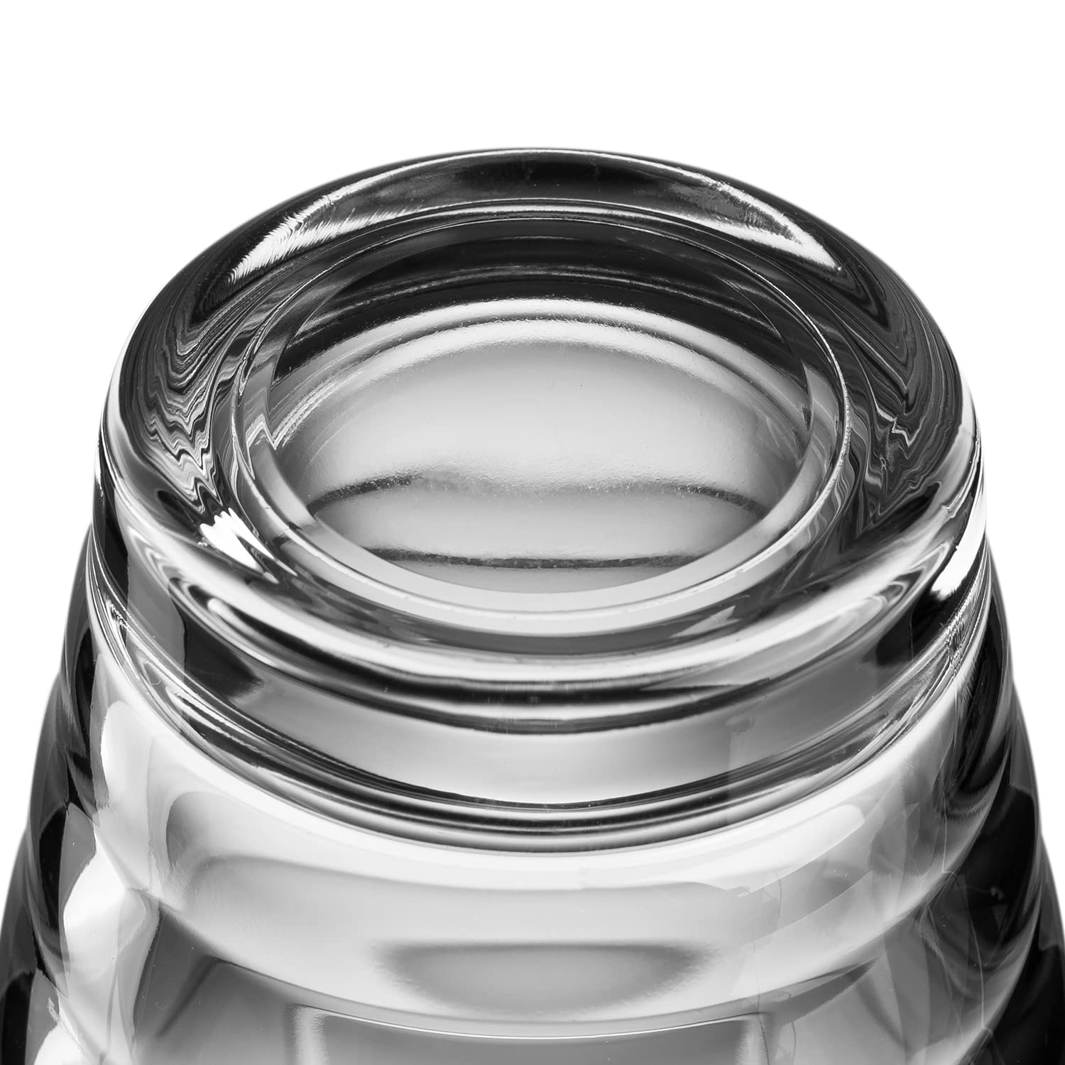 12-Piece Clear Glass Onda Tumbler Set - Durable Drinking Glasses for Cocktails, Iced Coffee & Beverages - Perfect for Home, Parties & Restaurants
