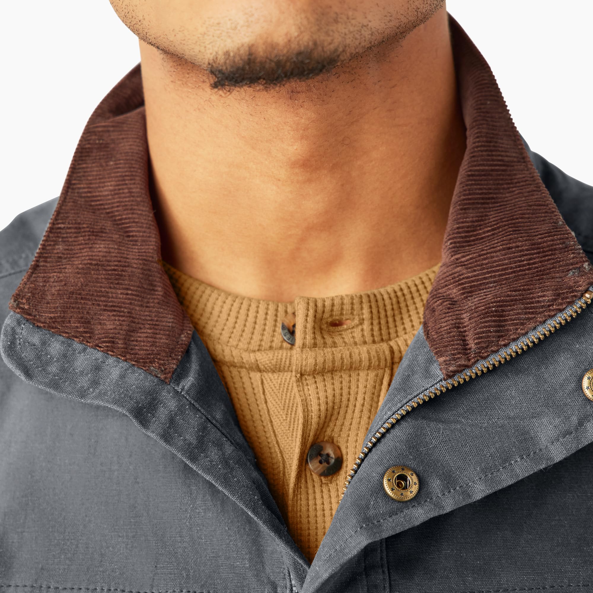 Dickies Men's Waxed Work Vest - Durable Water-Resistant Utility Vest for Outdoor Work, Hiking & Casual Wear