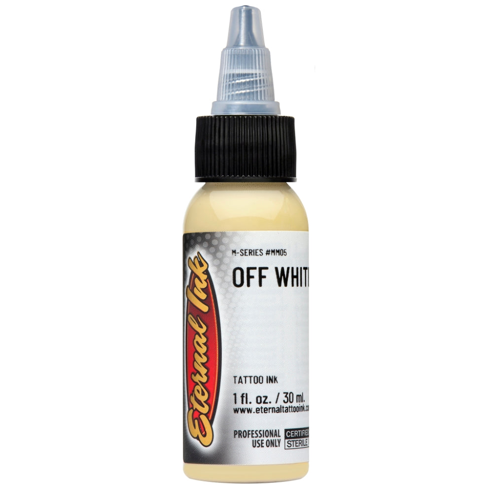 Eternal Tattoo Ink M Series Off White - Professional Tattoo Artist Ink for Realism & Fine Line Work - Perfect for Studio & Home Tattooing