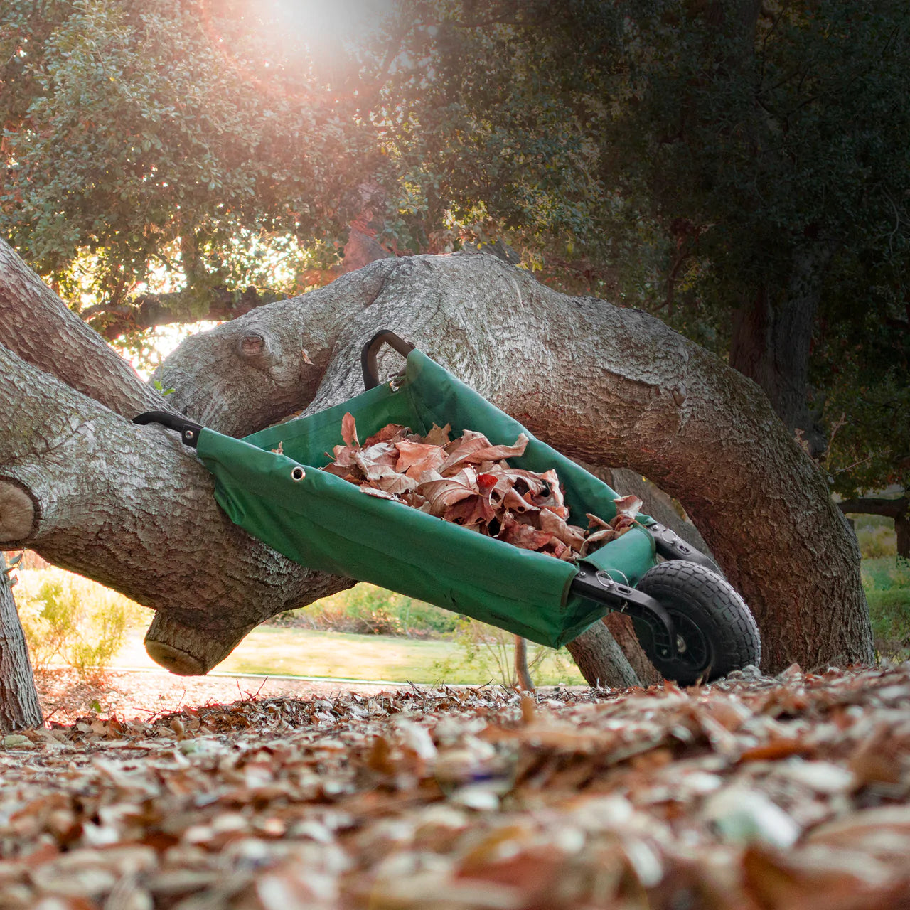 Creative Wagons 900366 Heavy Duty Folding Wheelbarrow with Durable Steel Frame - Perfect for Gardening, Landscaping, and Home Improvement Projects