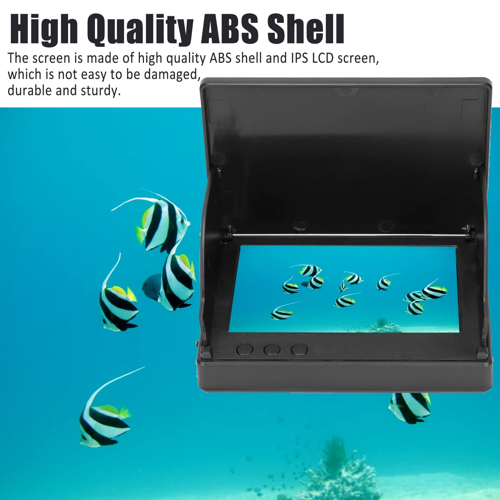 Yoidesu 4.3 Inch Fish Finder with Full Viewing Angle Screen - 800x480 HD Underwater Fishing Camera, 5000mAh Rechargeable Battery for Sea, Ice & Lake Fishing - Supports 3.5mm Camera Interface | Perfect for Deep Water Fishing, Ice Hole Exploration & Boat Angling Adventures