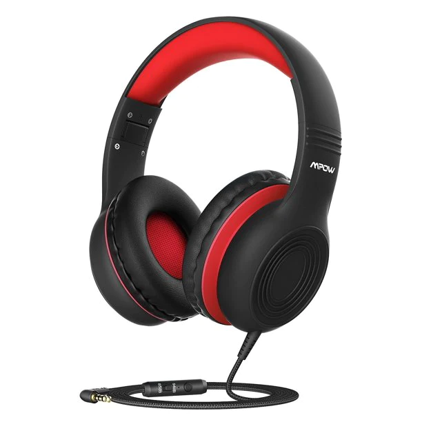 Mpow CH6S Kids Over Ear Headphones with Built-in Microphone - Noise Cancelling, Volume Limited Safe Headphones for School, Online Classes & Gaming