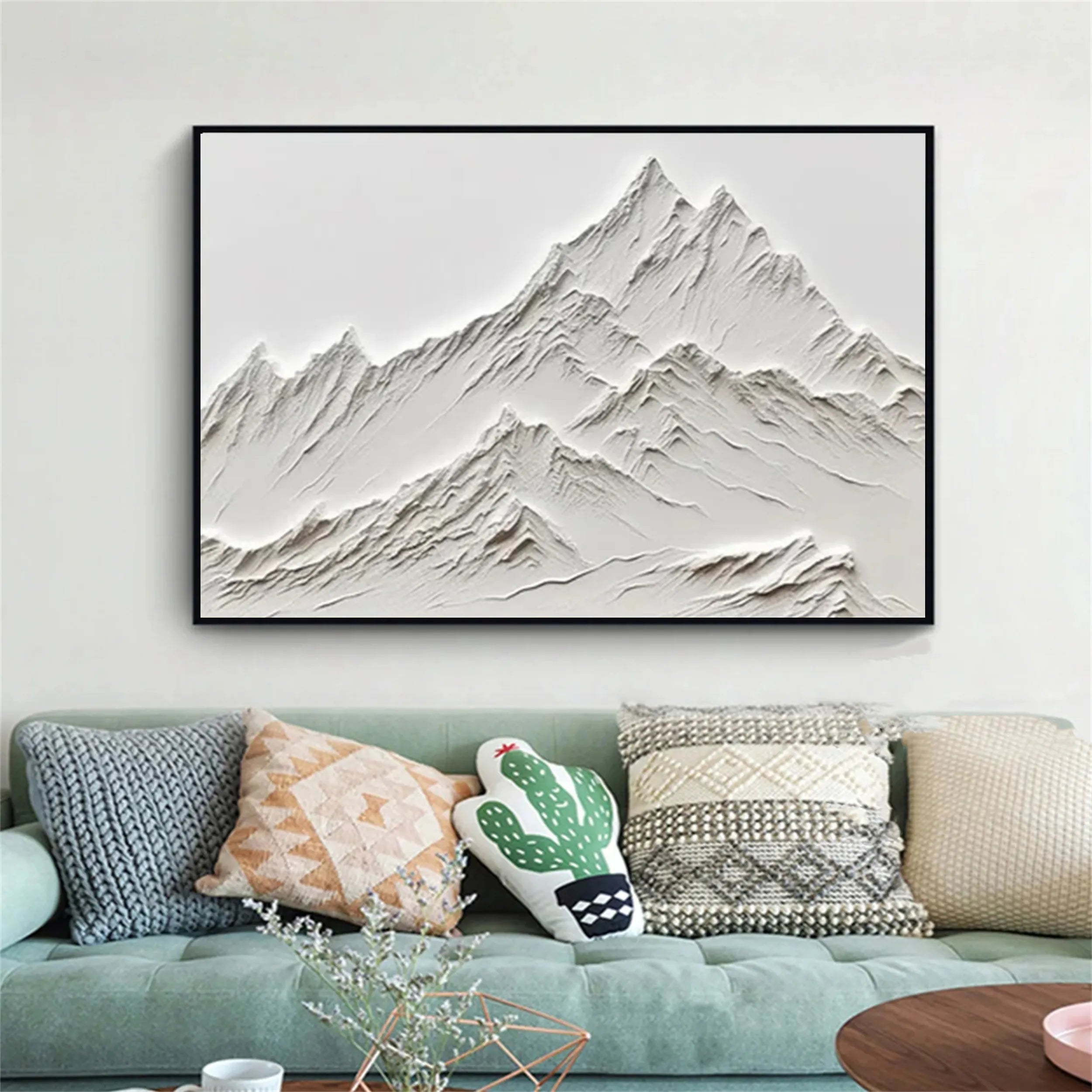 Minimalist Textured Plaster Art Painting - Modern Abstract Wall Decor for Living Room, Bedroom & Office | #MM259