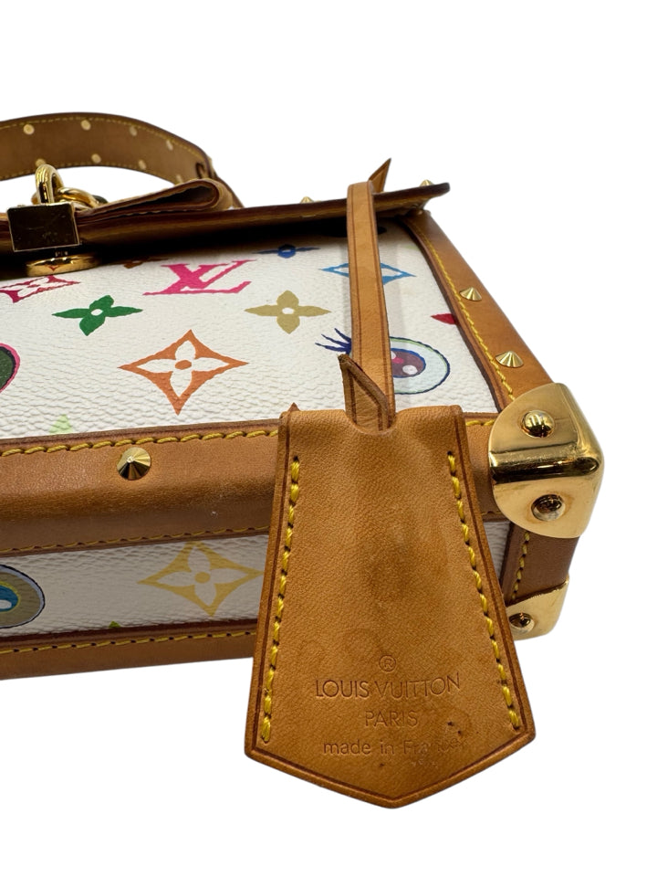 Authentic Louis Vuitton Takashi Murakami Eye Love You Monogram Rare Shoulder Bag - Limited Edition Designer Handbag for Women, Perfect for Date Night & Luxury Fashion Collectors
