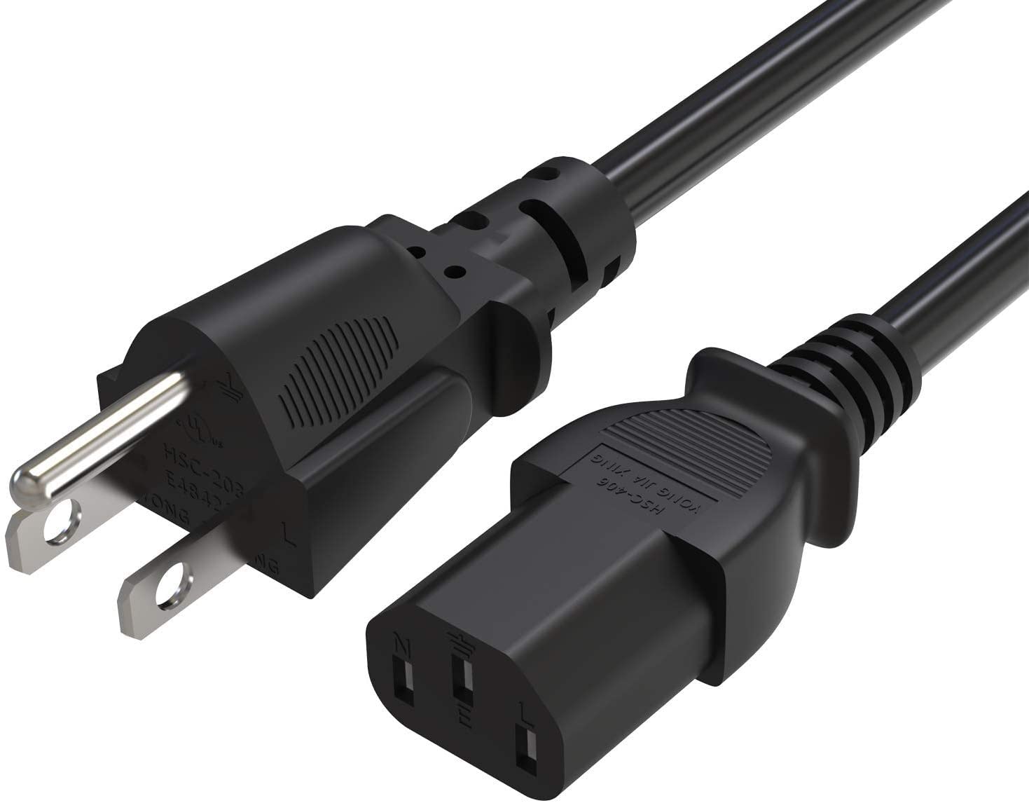 10FT AC Power Cord Replacement for HP LaserJet Pro P1109 P1109W P1606 P1102 Printers - NEMA 5-15P to C5 Connector - Perfect for Home Office & Small Business Printing Needs