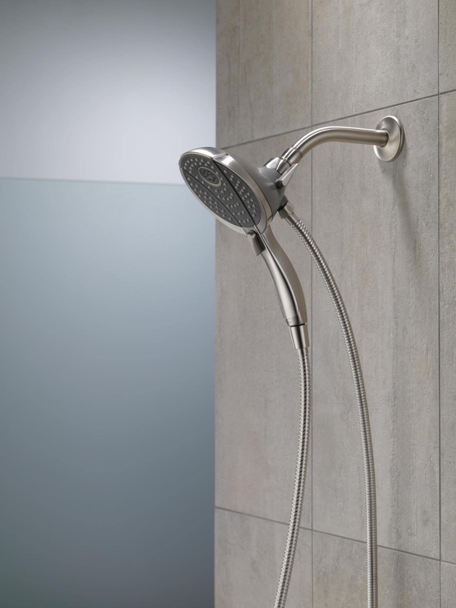 Delta 4-Spray In2ition Dual Shower Head with Handheld Spray - Chrome Detachable Shower Head with Hose (Model 58467) - Perfect for Bathroom Renovation & Spa-Like Shower Experience