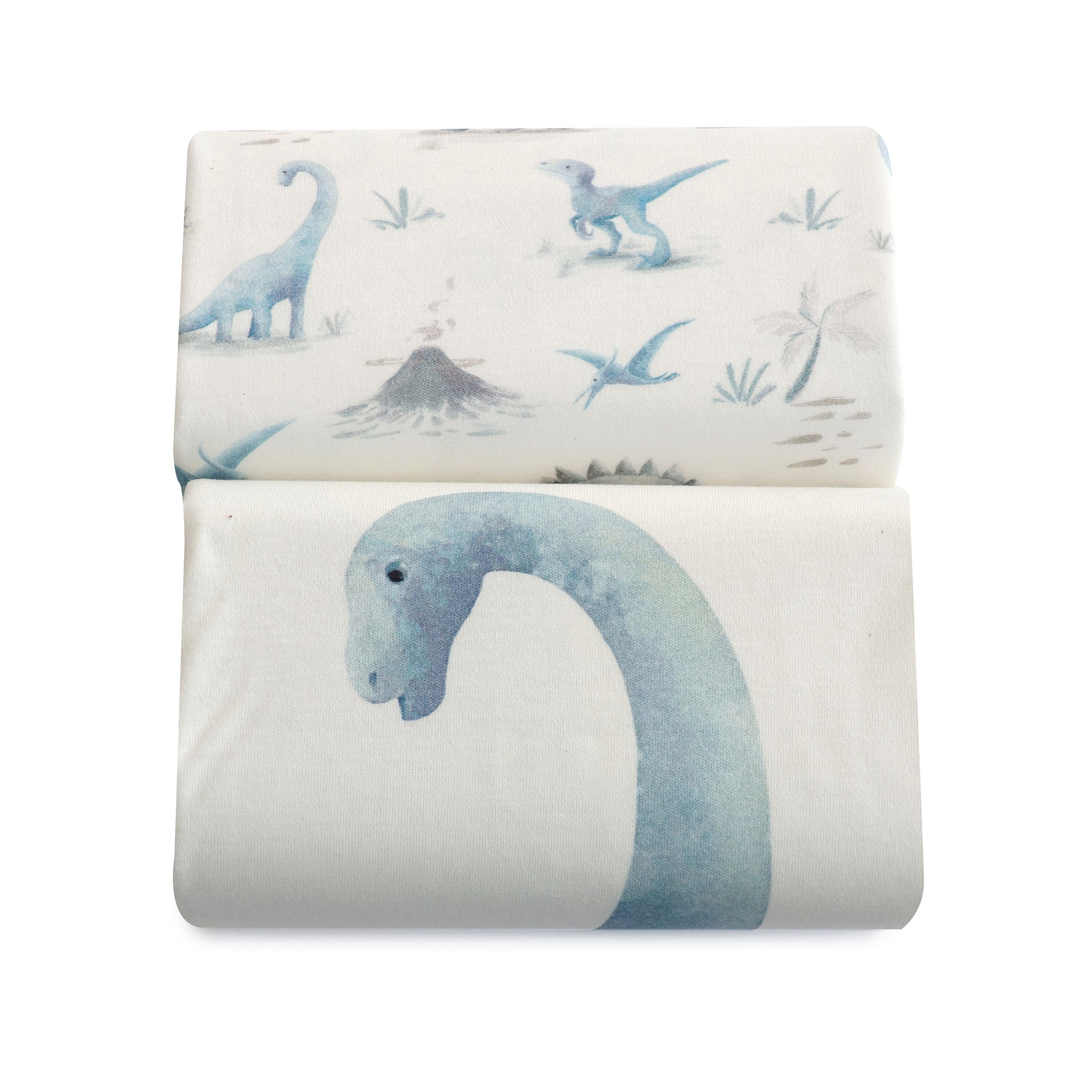 Jurassic Bamboo 2-Pack Waterproof Changing Pad Covers for Baby - Dinosaur Nursery Essentials for Diaper Changing Station & Travel