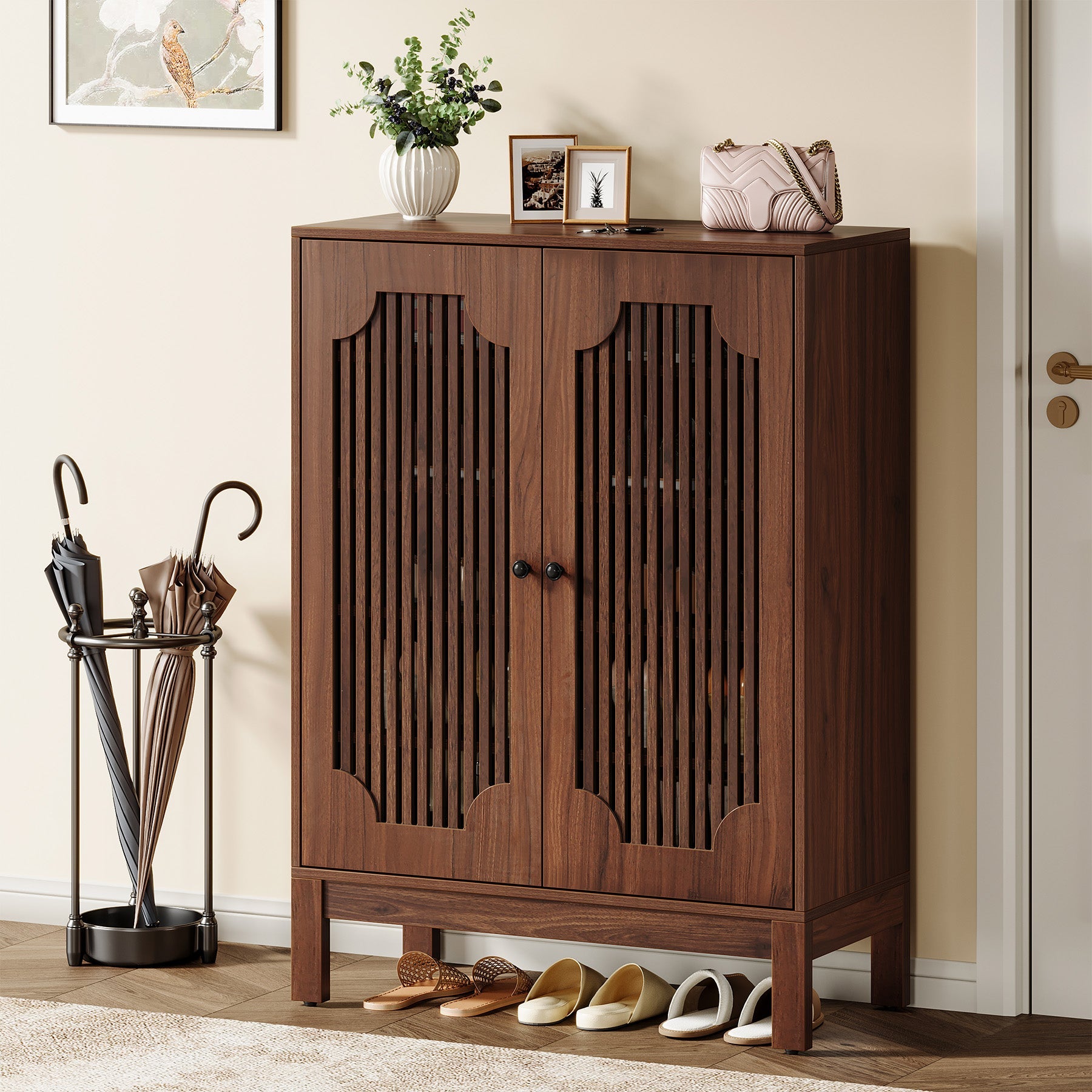 20 Pairs Shoe Cabinet Organizer - 6 Tier Adjustable Shoe Storage Rack with Removable Shelves - Perfect for Closet, Entryway, Mudroom & Small Space Organization