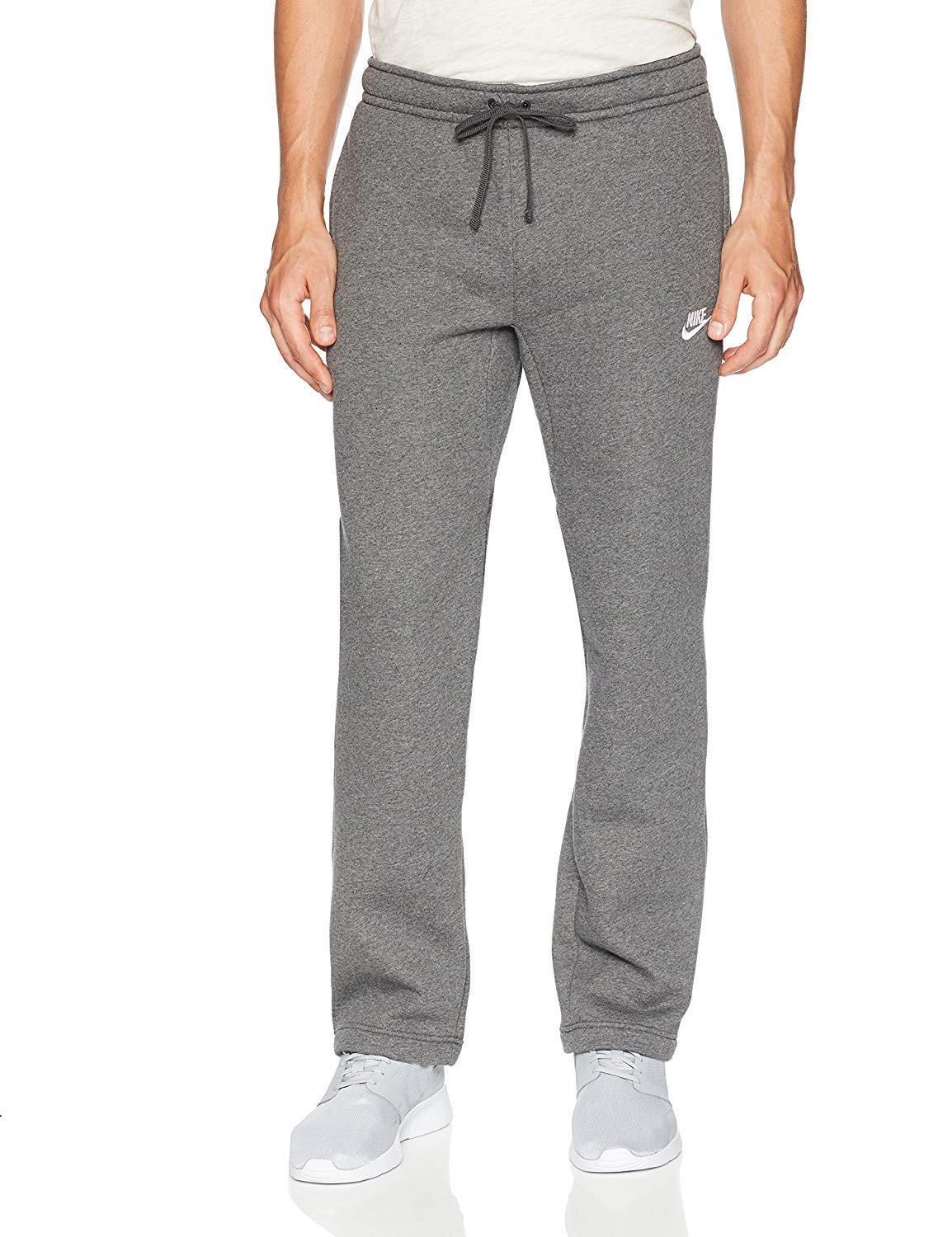 Nike Men's Open Hem Club Fleece Sweatpants - Comfortable Athletic Joggers for Casual Wear, Gym & Lounge