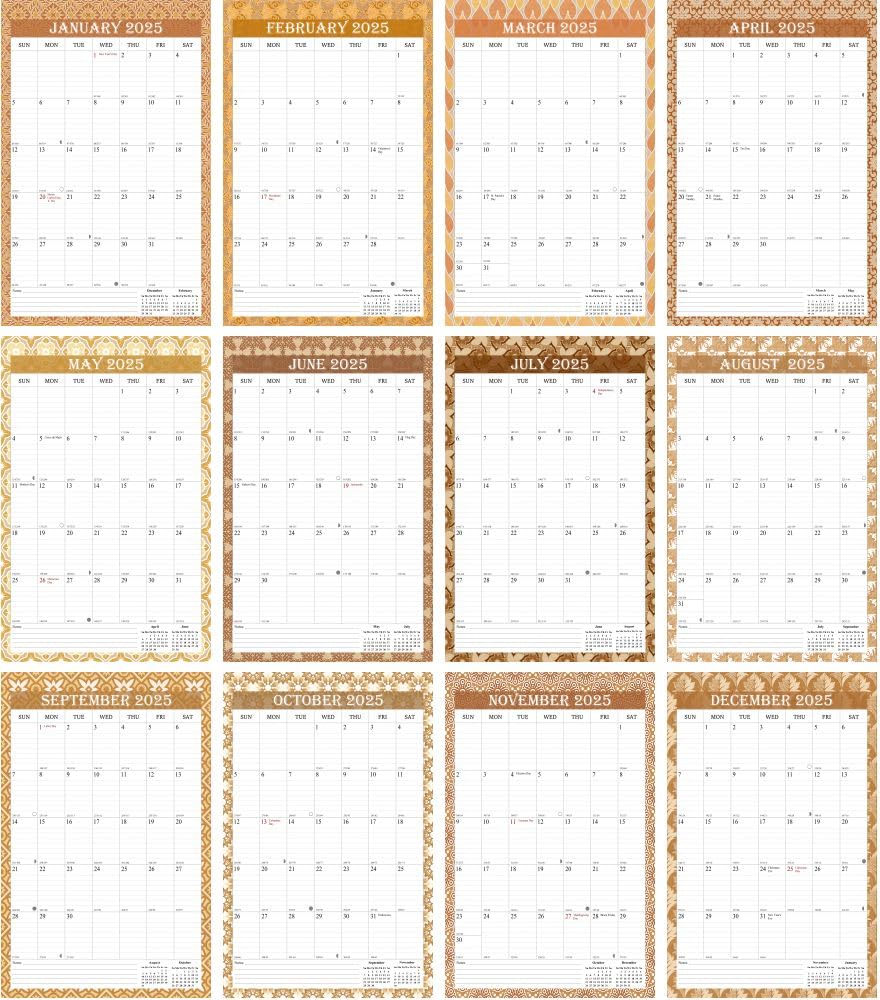 2025 Spiral-Bound Wall Calendar - 11
