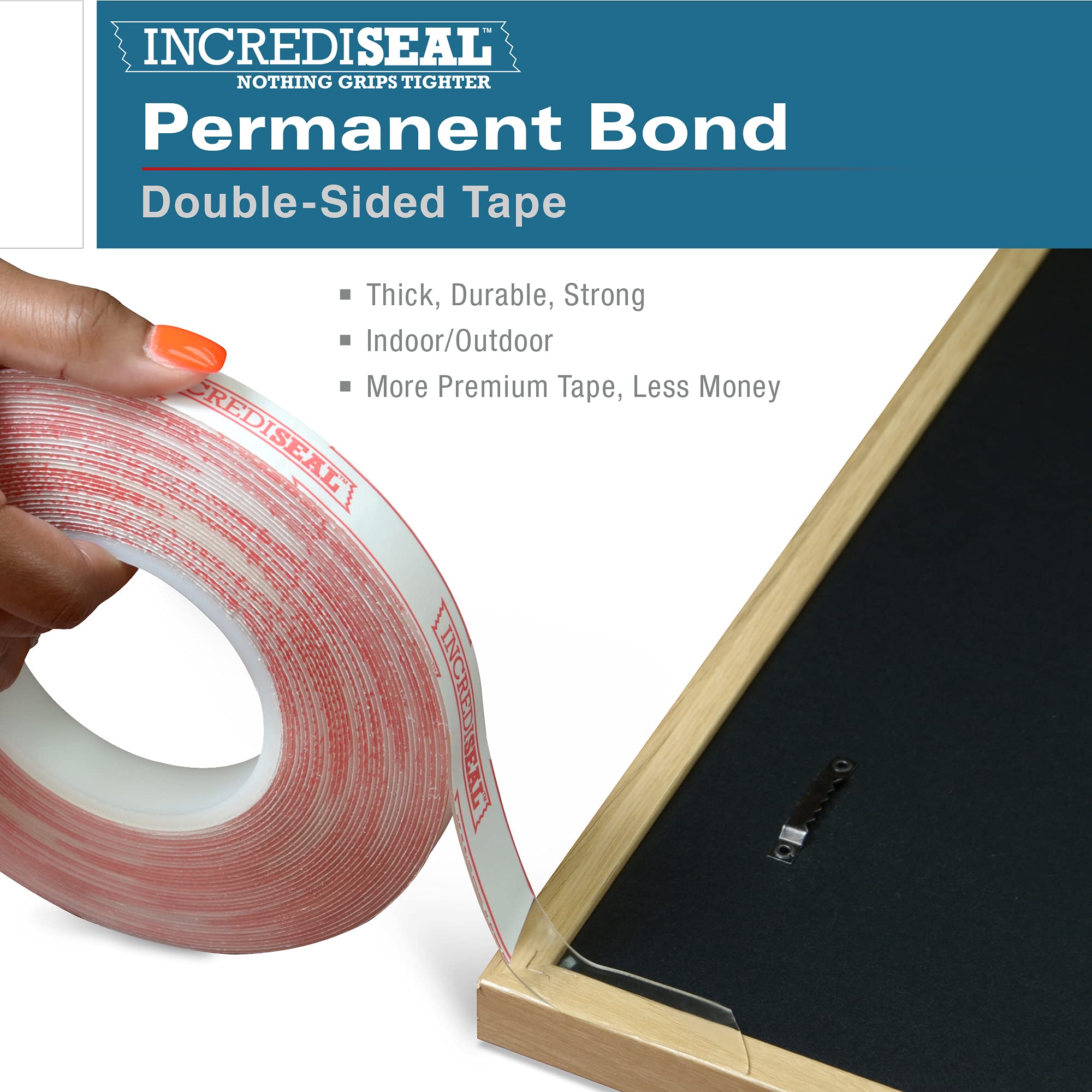 IncrediSeal Double Sided Clear Permanent Bond Mounting Tape 2