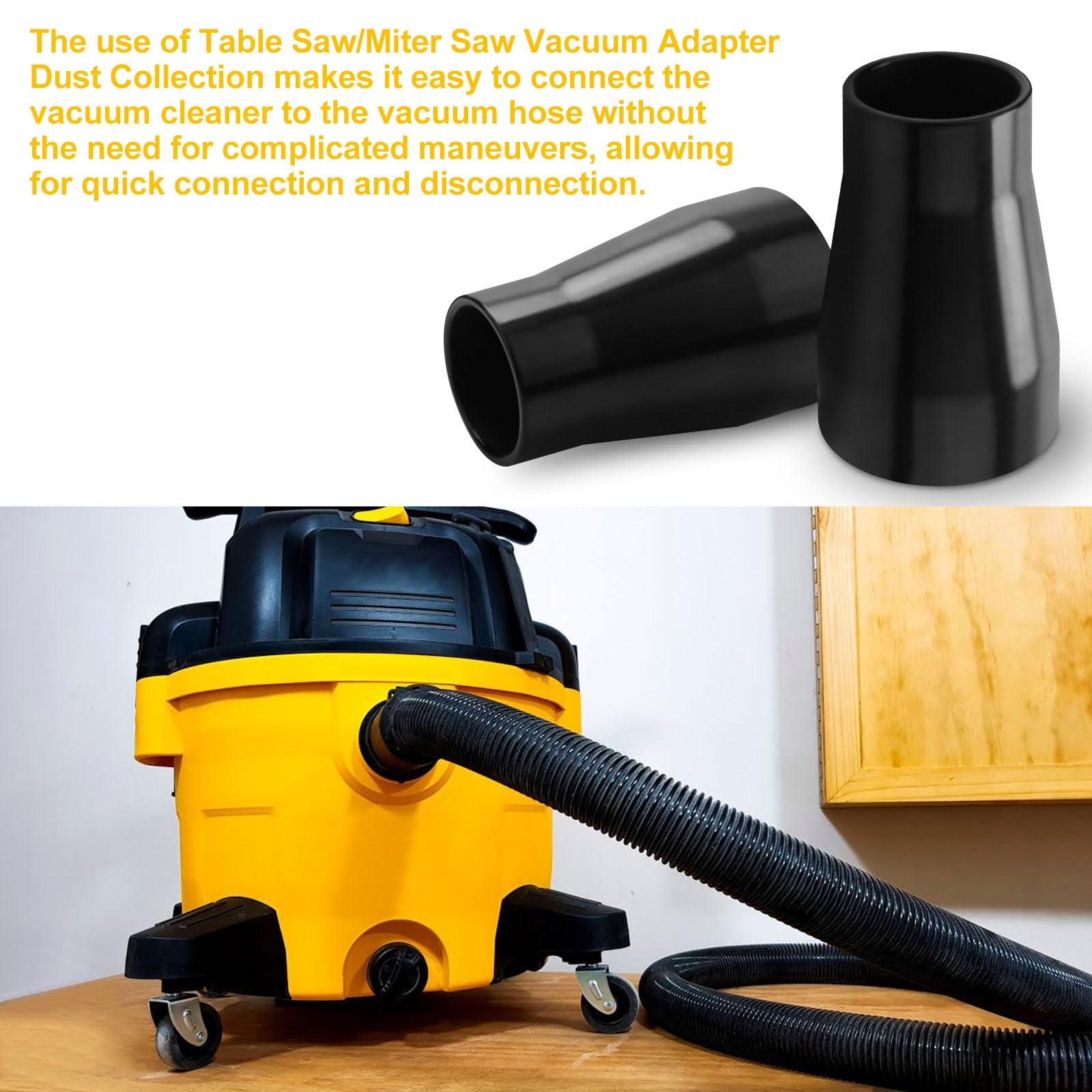 Dewalt DWE7491RS & DWE7491 Table Saw Vacuum Adapter - 2 1/2