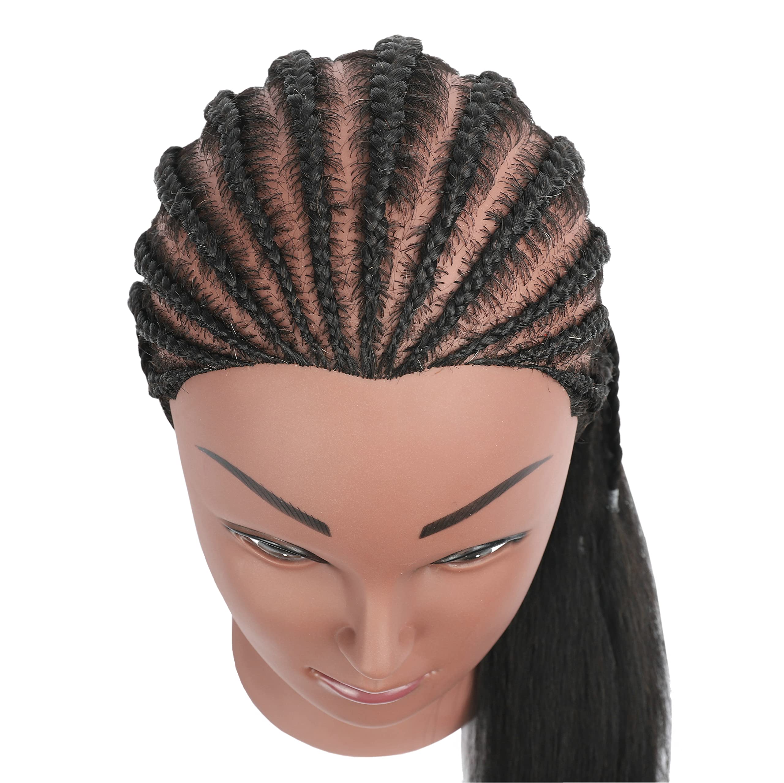 YANGANG 100% Real Human Hair Mannequin Head for Hairdresser Training - Professional Cosmetology Practice Doll with Adjustable Stand & Clamp Holder - Perfect for Salon Styling, Cutting, Coloring & Braiding Practice