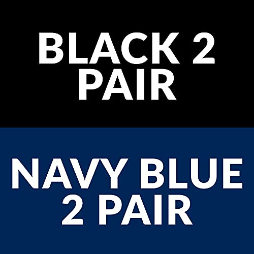Black 2 Pair + Navy 2 Pair ( 4 Pair)
