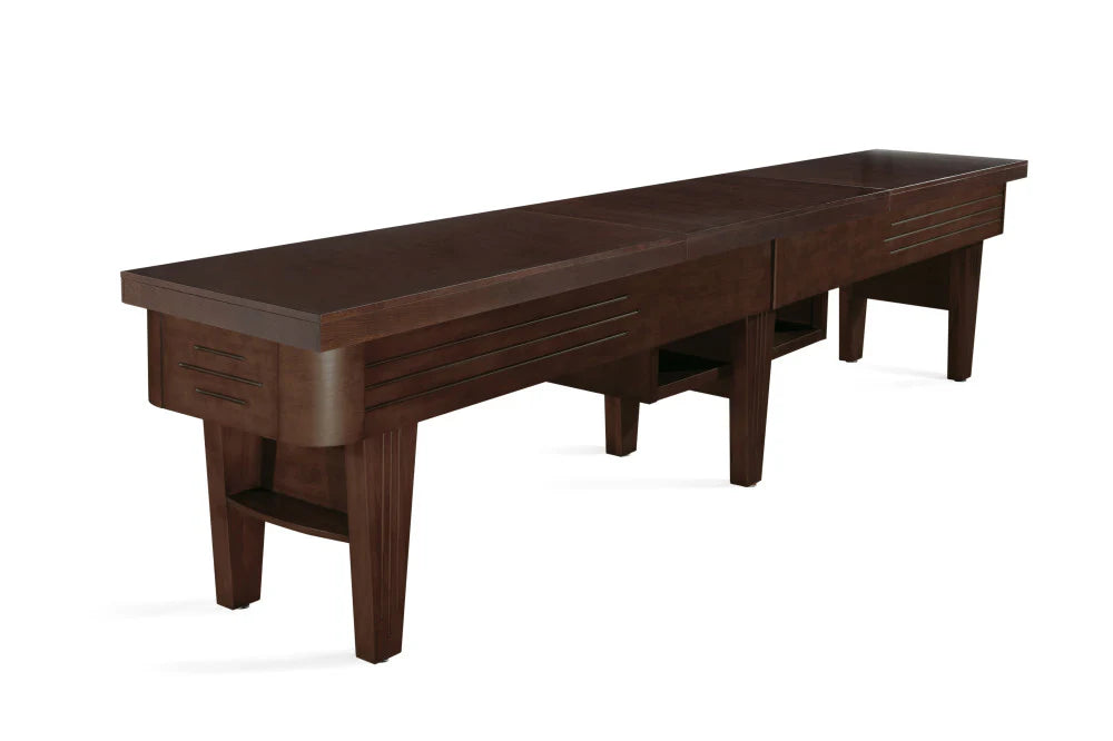 Brunswick 14-Foot Shuffleboard Table with Banquet Top - Perfect for Game Rooms, Bars & Family Entertainment