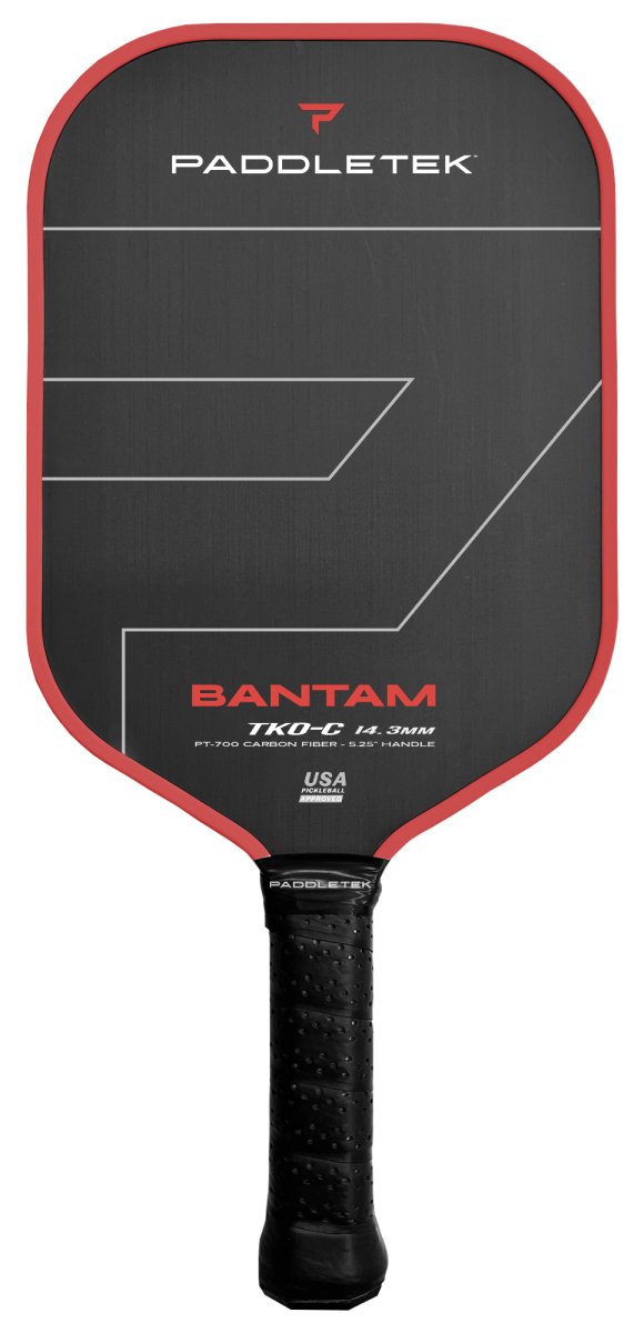 Paddletek Bantam TKO CX 14.3 Pickleball Paddle - Premium Carbon Fiber Surface for Enhanced Control & Power - Perfect for Competitive Play & Recreational Games