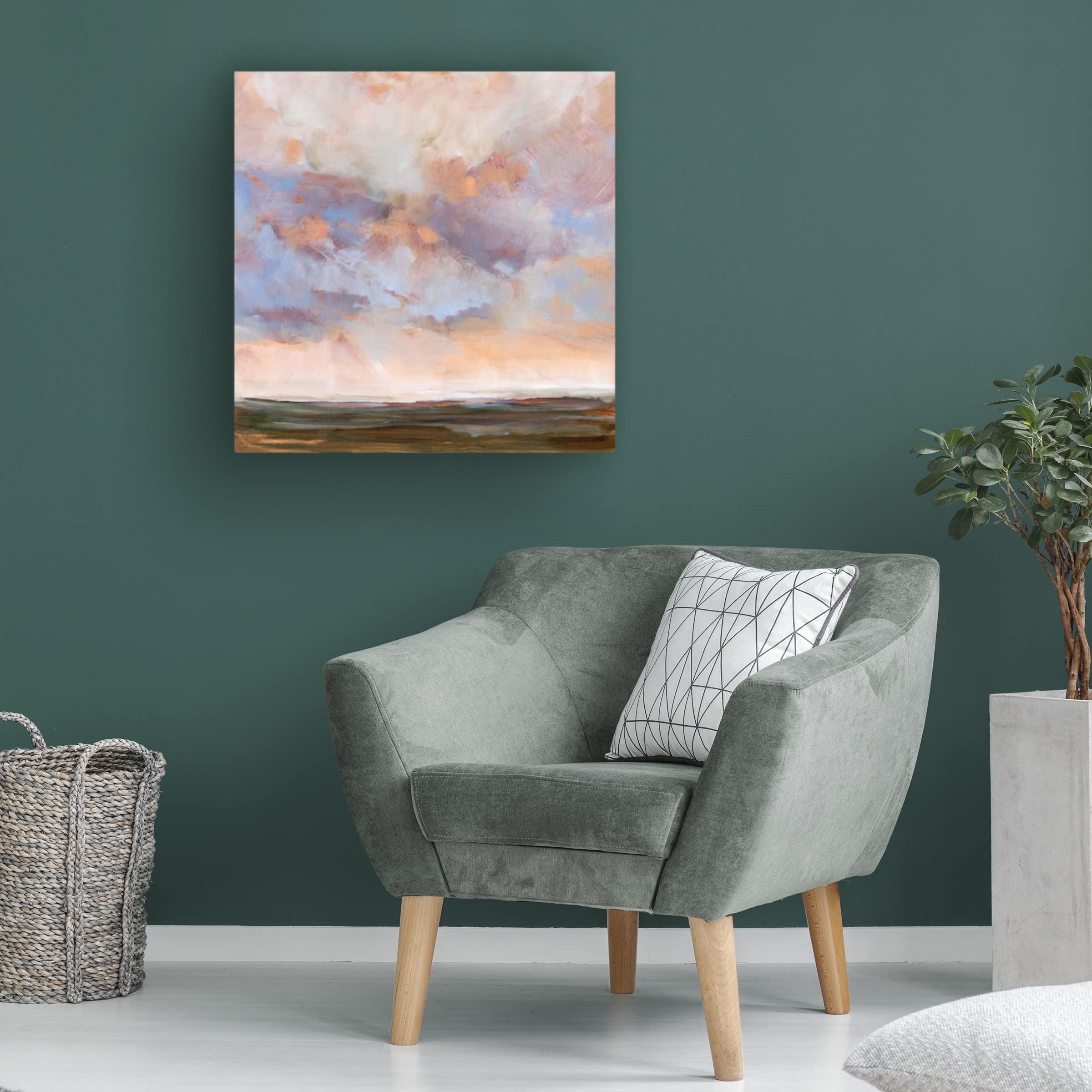 Stella Burggraaf 'At Sea' Canvas Wall Art - Ocean Wave Painting for Living Room, Bedroom & Office Decor - Premium Trademark Fine Art Print