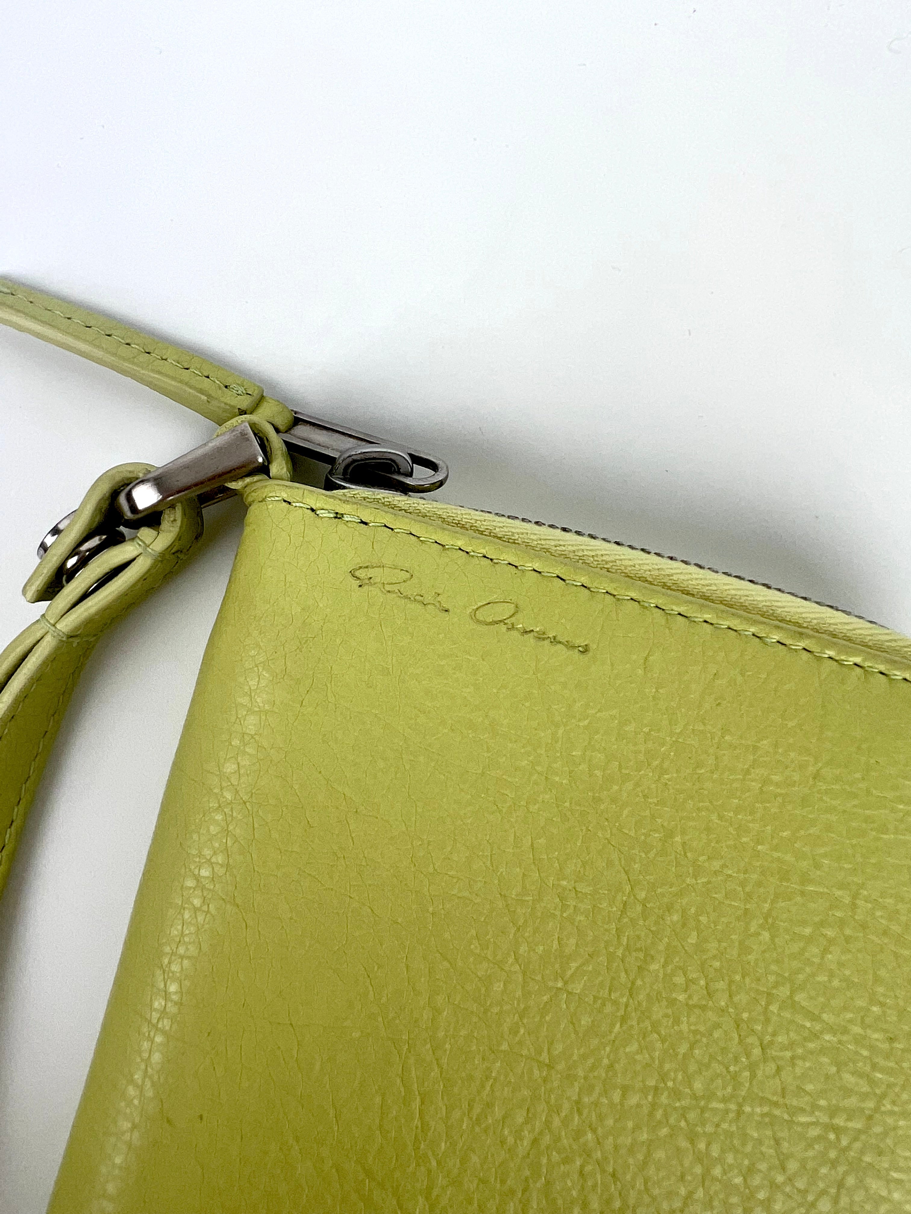 Rick Owens Yellow Leather Wallet with Lace - Stylish & Durable for Everyday Use & Fashion Accessories