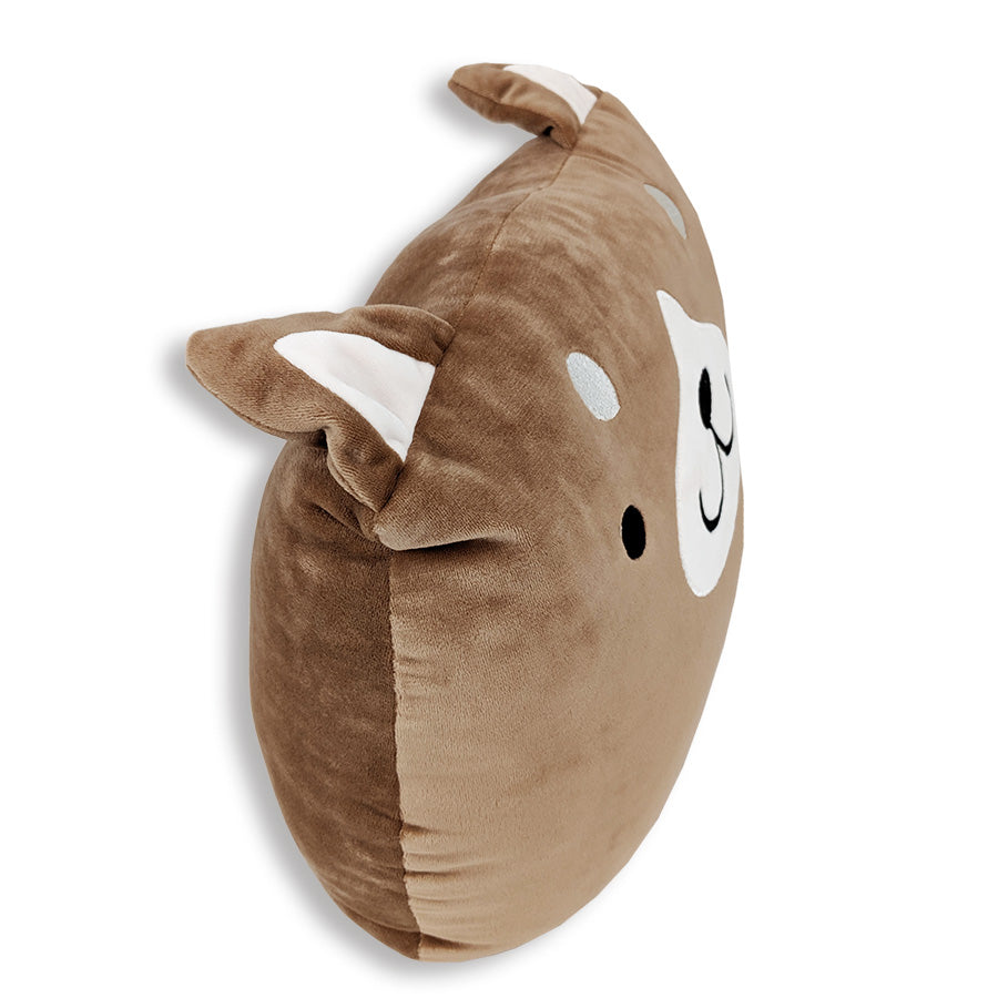 Squishy Dog Face Pillow with Floppy Ears - Cooper The Dog Plush Cushion for Sofa, Bed & Home Decor | Ultra Soft Stress Relief & Comfort Gift for Pet Lovers