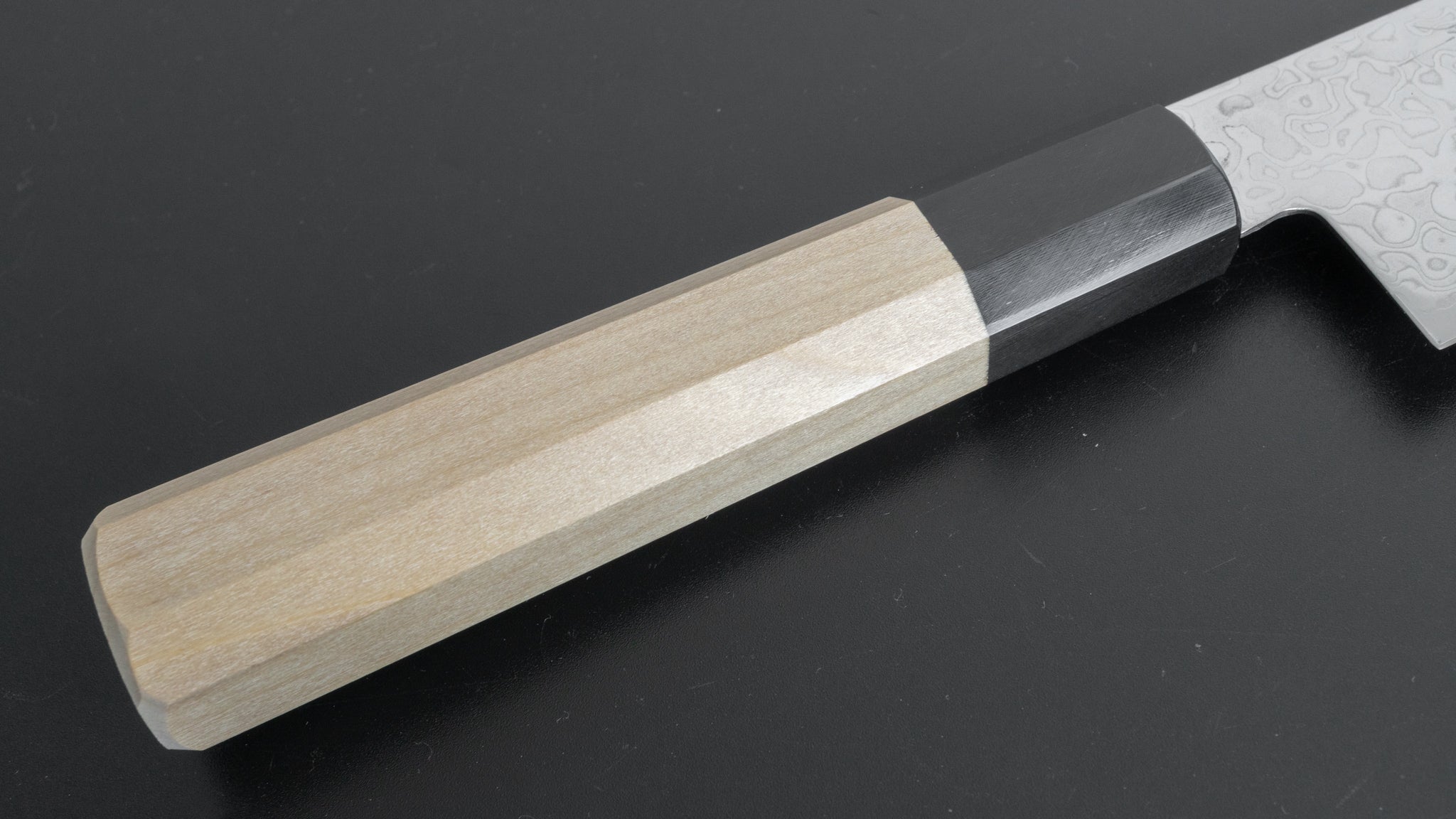 Hitohira HG Damascus Santoku Knife 185mm - Japanese Chef Knife with Ho Wood Handle - Perfect for Slicing, Dicing, and Chopping Vegetables, Meat, and Fish