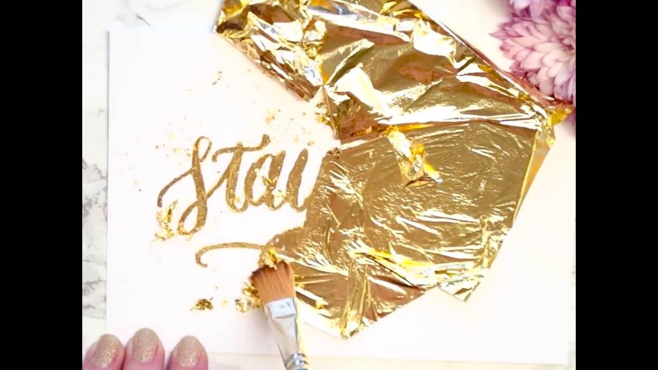 Premium Gold Foil Imitation Sheets for Art & Craft Projects - 2.5