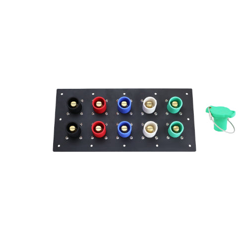 800 Amp Male Double Set Screw 10 Position CAM Lock Panel - Heavy Duty Electrical Connector for Industrial Power Distribution & Panel Wiring