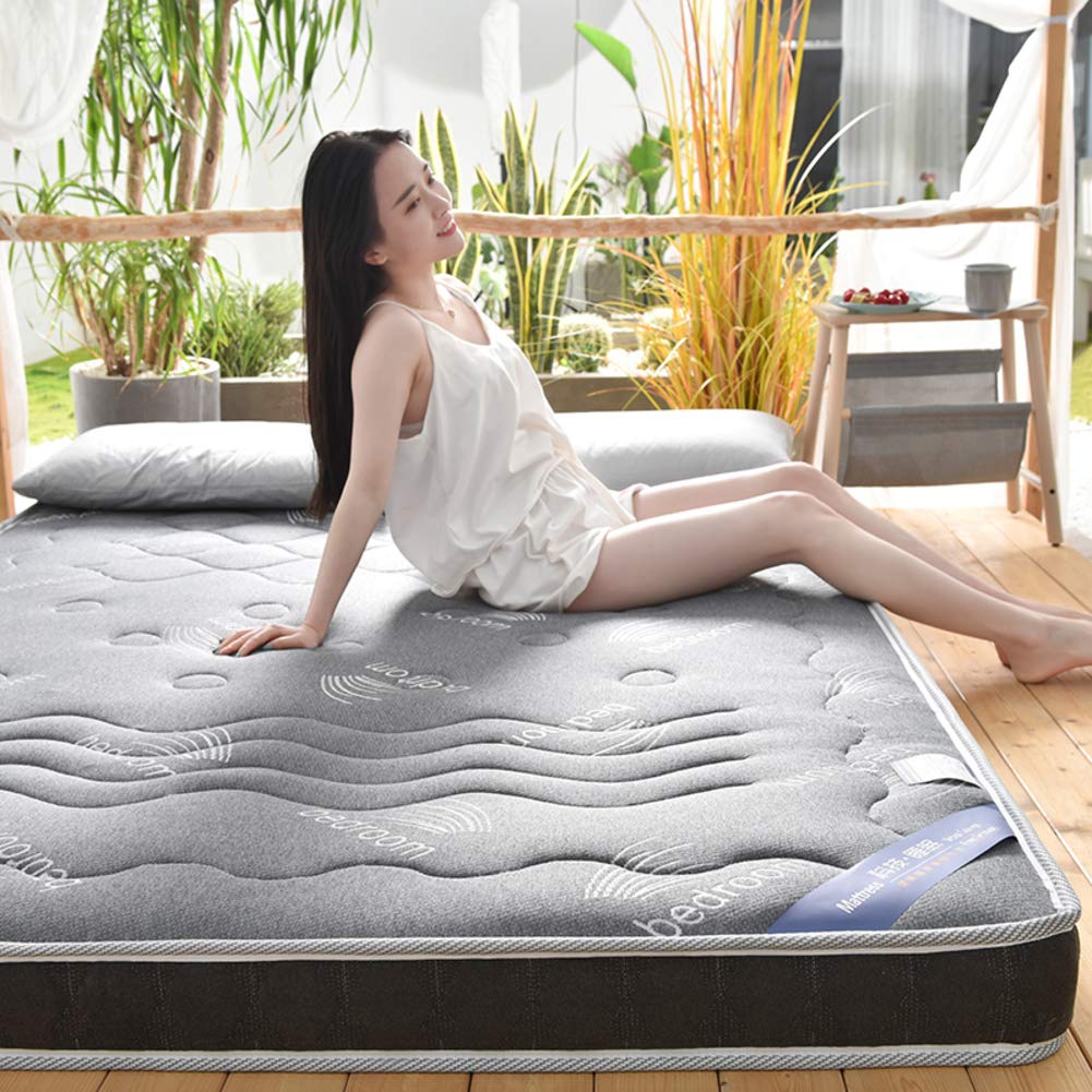 WCPQT 7-Zone Breathable Medium Firm Mattress - Advanced Ventilated Memory Foam & Latex Hybrid Mattress for Adults & Kids | Perfect for Bedrooms, Guest Rooms & Dormitories