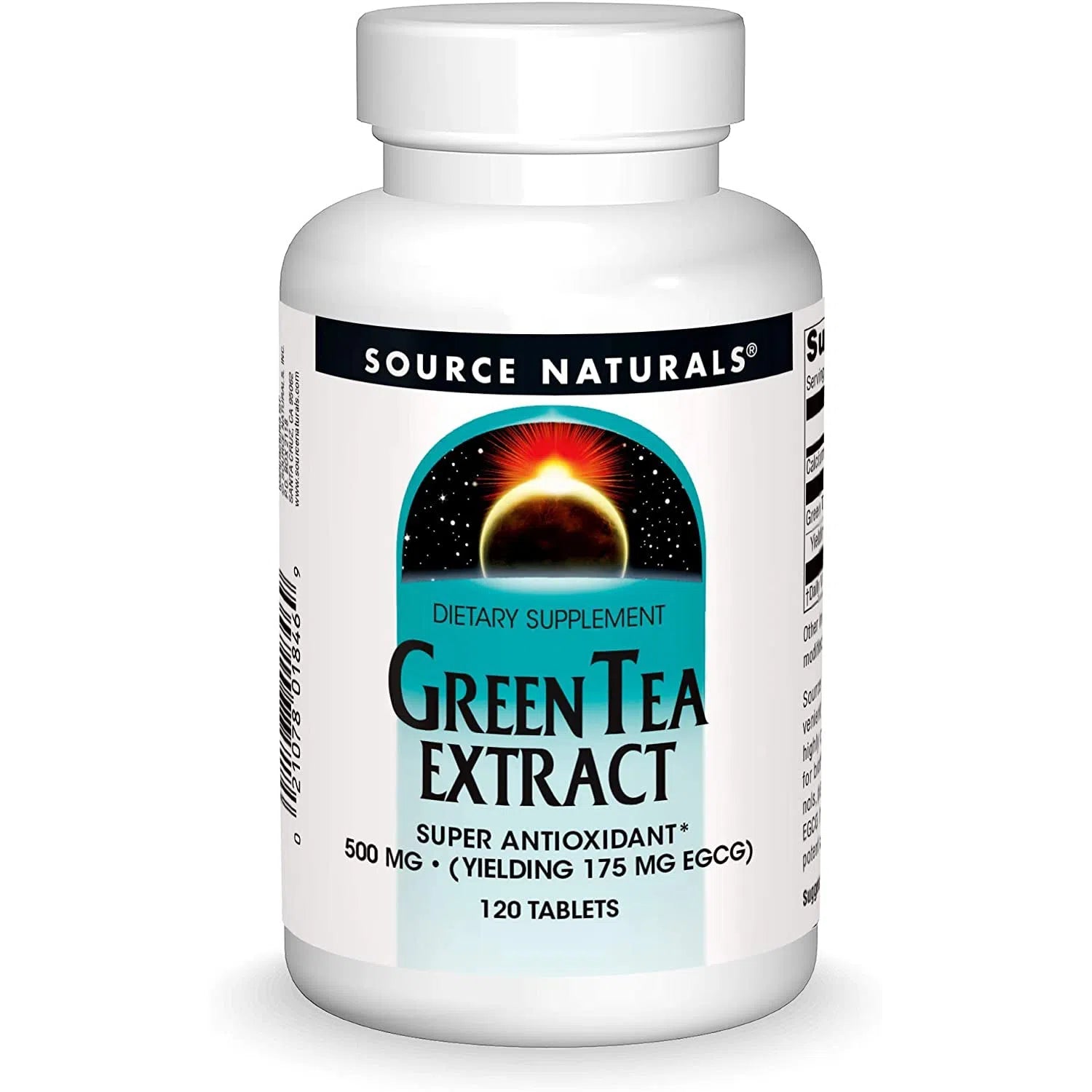 Source Naturals Green Tea Extract 500mg - Premium Antioxidant Supplement for Weight Management & Energy Boost - Supports Metabolism & Immune Health - Perfect for Daily Wellness & Detox Routine