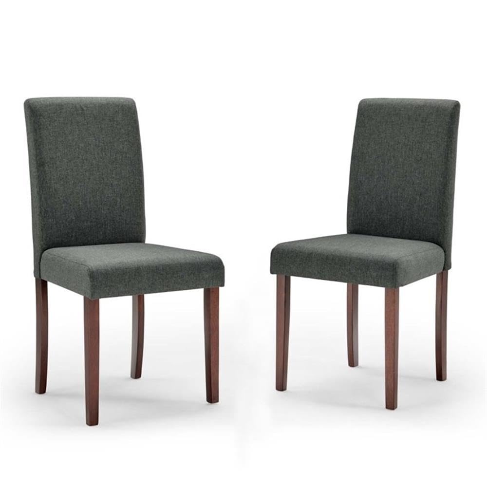 Modway Prosper Upholstered Fabric Dining Chairs Set of 2 - Gray Modern Kitchen Side Chairs for Dining Room, Breakfast Nook & Small Spaces