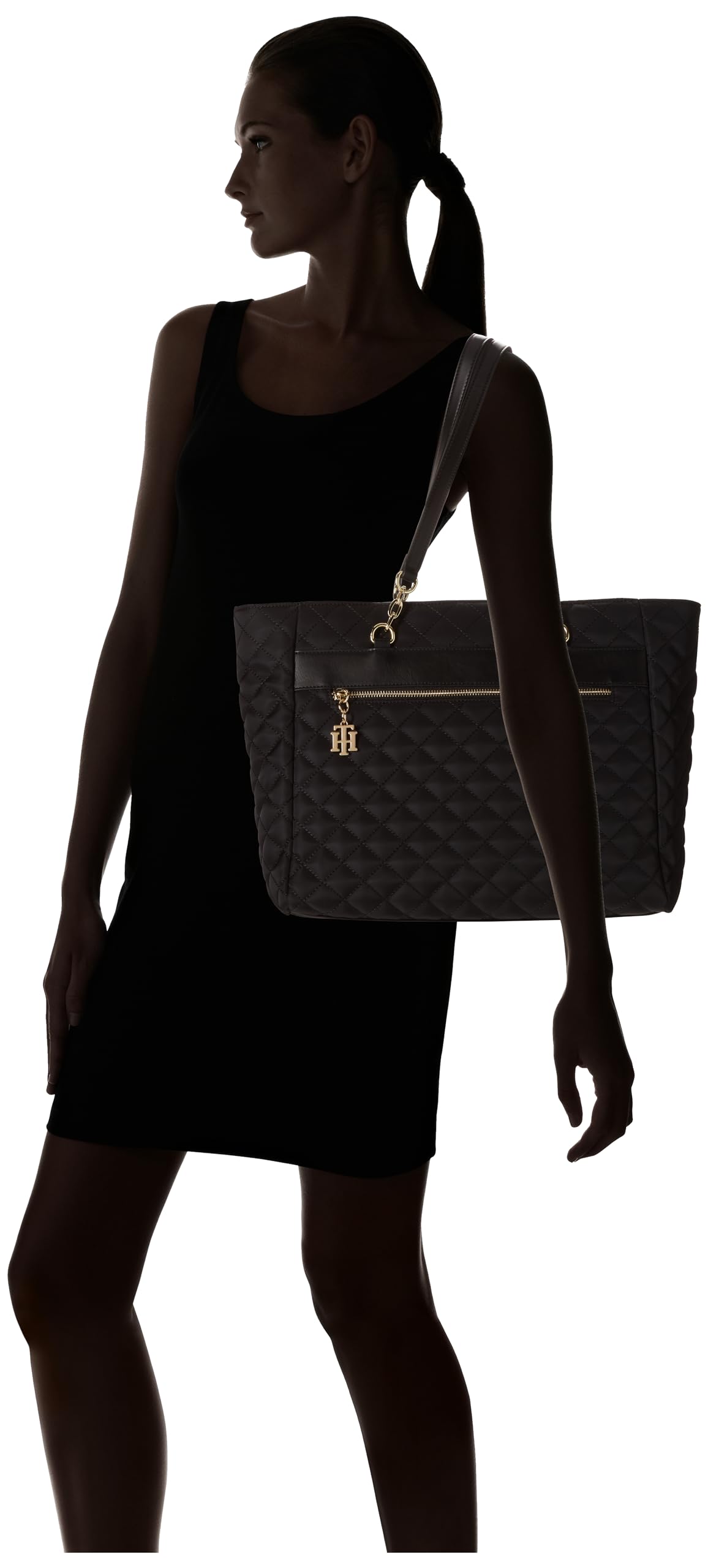 Tommy Hilfiger Women's Fashion Tote Bag - Stylish Designer Handbag for Work, Travel & Everyday Use | Spacious & Durable Shoulder Bag | Perfect for Office, Shopping & Weekend Outings