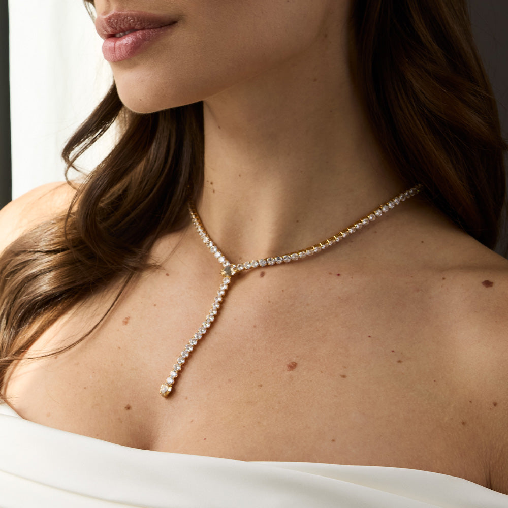 Together With You Necklace - Elegant Crystal & Silk Pendant for Women | Perfect Gift for Anniversary, Valentine's Day & Special Occasions
